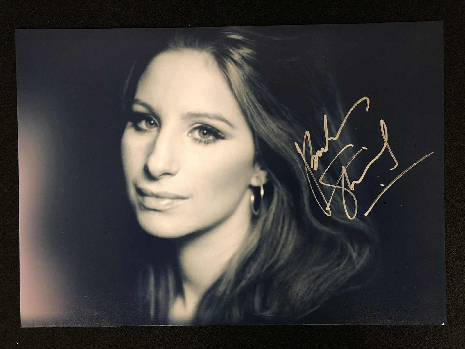 BARBRA STREISAND SIGNED 8 X 10 (RA COA): BARBRA STREISAND SIGNED 8 X 10 (RA COA)