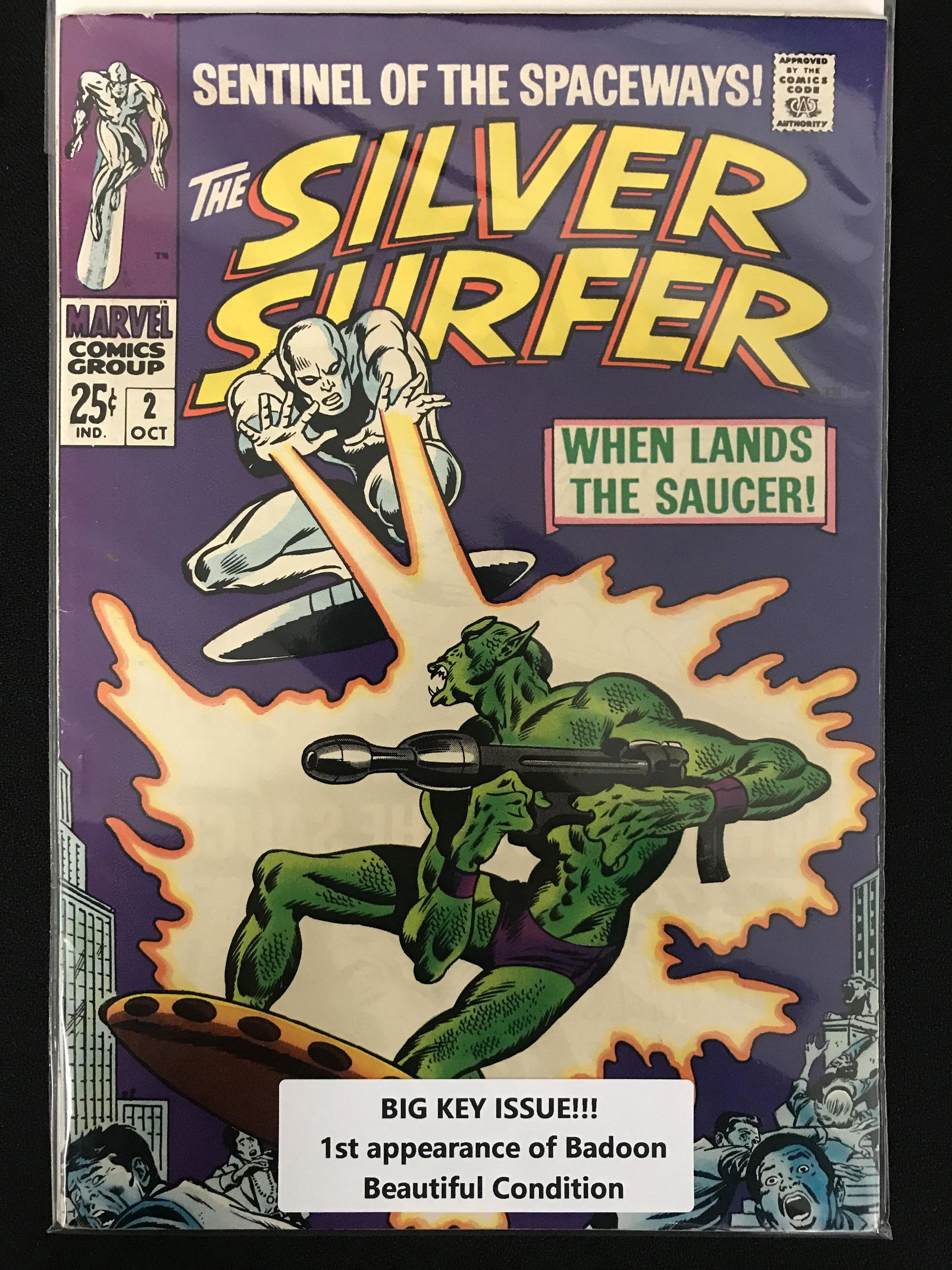 THE SILVER SURFER #2  MARVEL COMICS KEY ISSUE 1ST APPEARANCE OF BADOON (1 of 1)