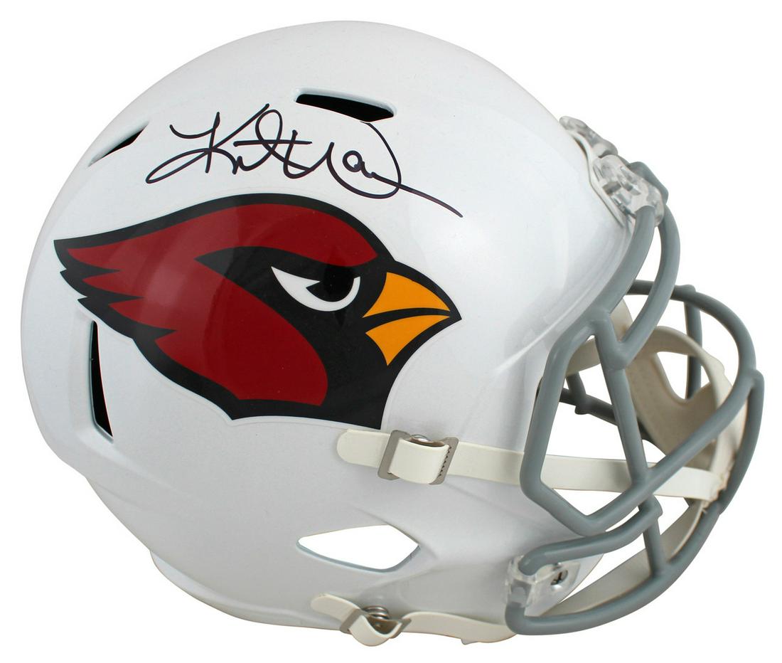 KURT WARNER SIGNED ARIZONA CARDINALS FULL SIZE SPEED HELMET (JSA COA) (1 of 2)