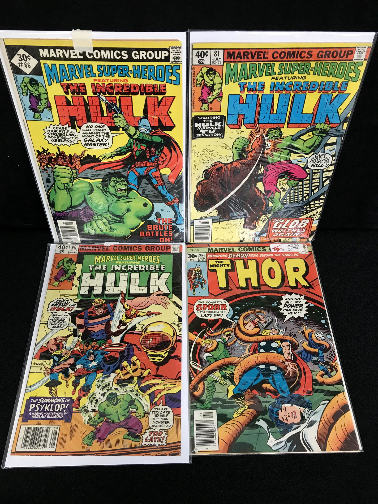 BRONZE AGE MARVEL COMIC BOOK LOT (HULK, THOR) (1 of 1)