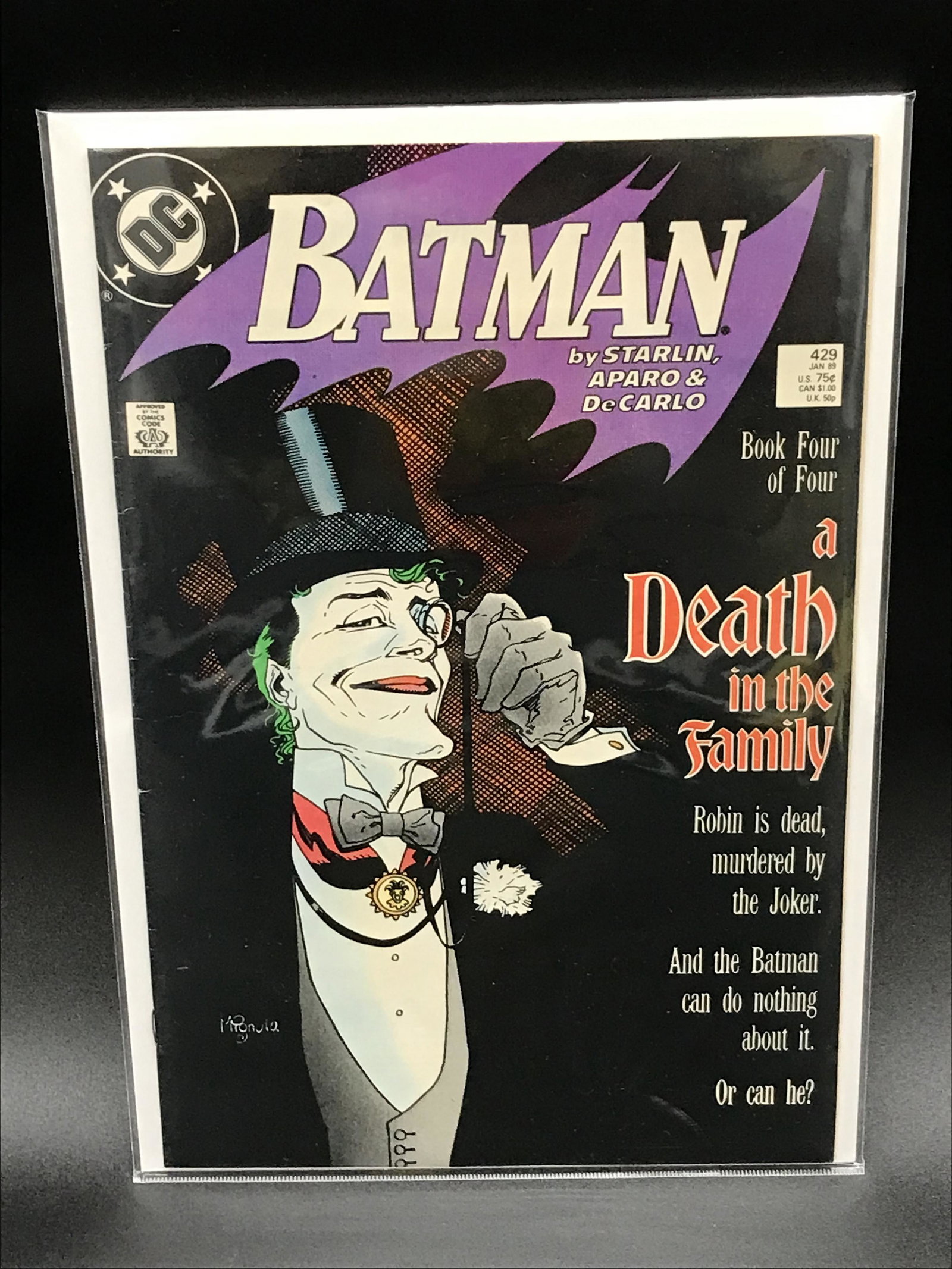 DC COMICS BATMAN DEATH IN THE FAMILY #429: DC COMICS BATMAN DEATH IN THE FAMILY #429