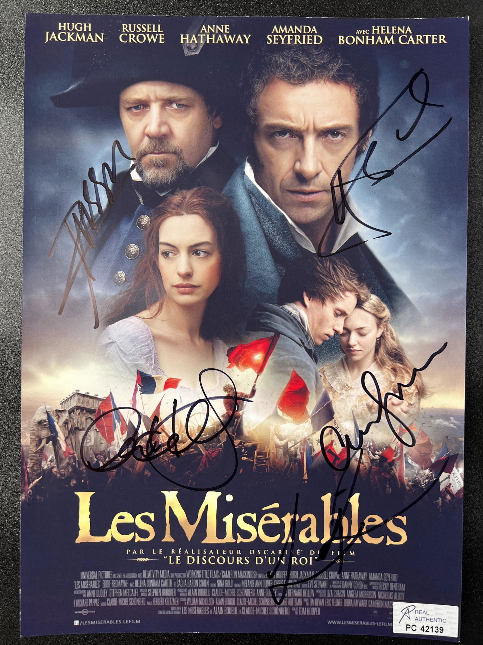 LES MISERABLES CAST SIGNED 8 X 10 (RA COA) (1 of 2)