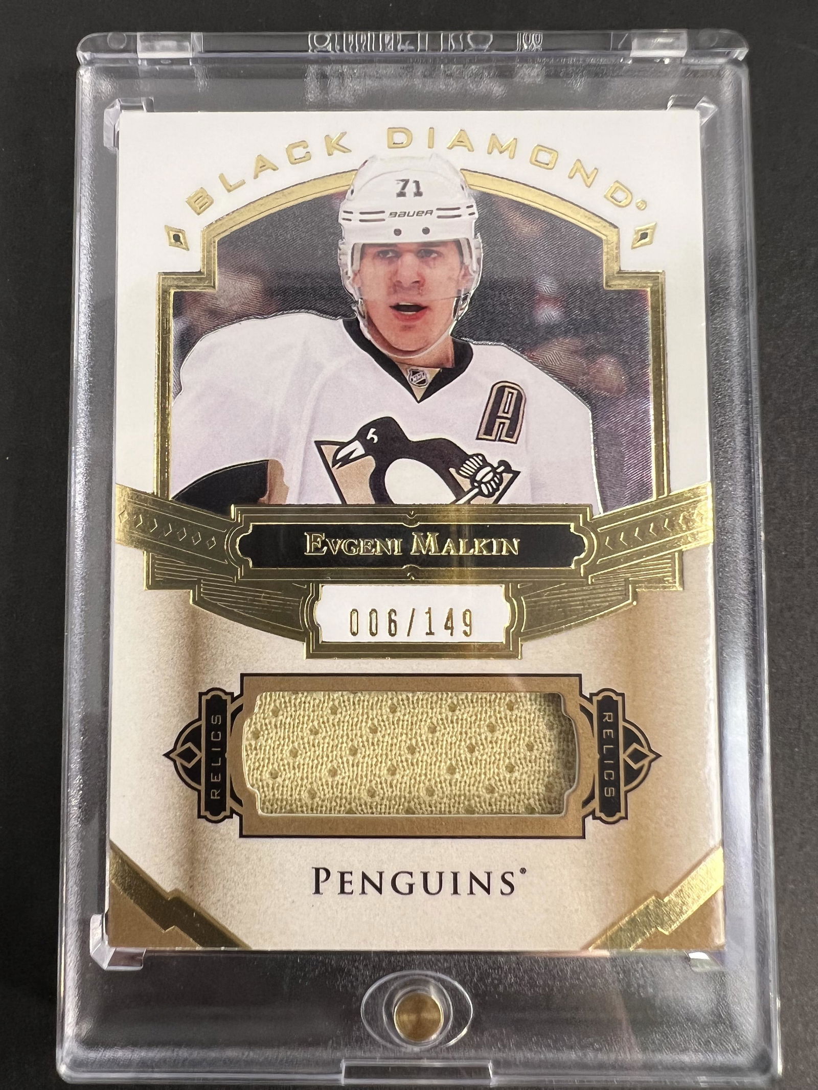 2016-17 UPPER DECK BLACK DIAMOND EVGENI MALKIN PATCH 6/149 (1 of 2)