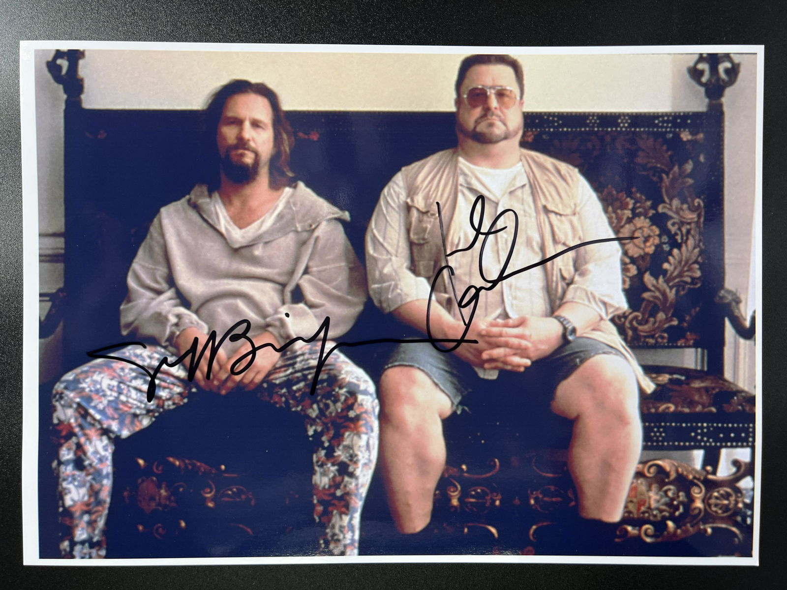 JOHN GOODMAN AND JEFF BRIDGES SIGNED THE BIG LEBOWSKI 8 X 10 (RA COA): JOHN GOODMAN AND JEFF BRIDGES SIGNED THE BIG LEBOWSKI 8 X 10 (RA COA)