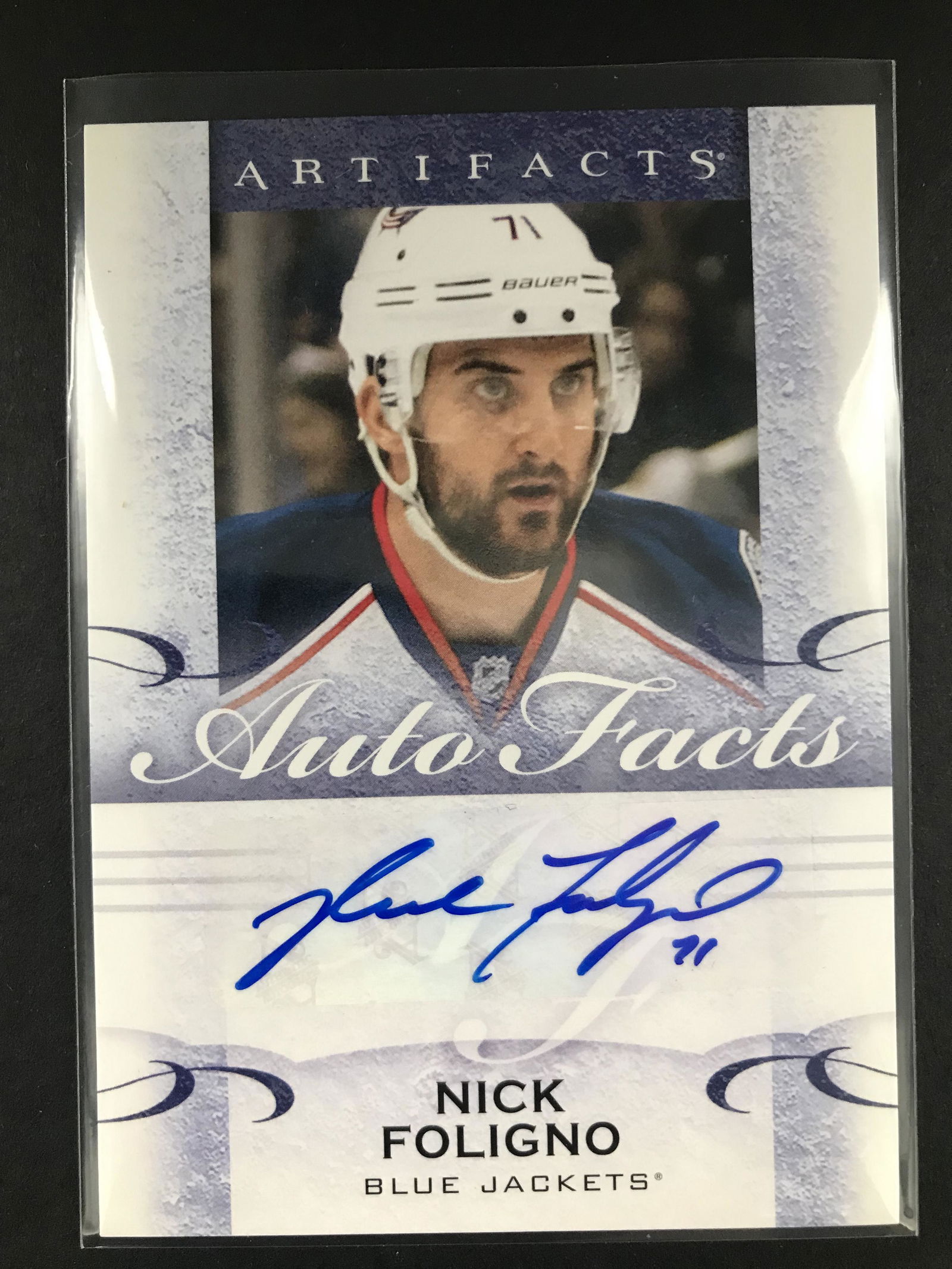 2014-15 UPPER DECK ARTIFACTS NICK FOLIGNO AUTO FACTS (1 of 2)