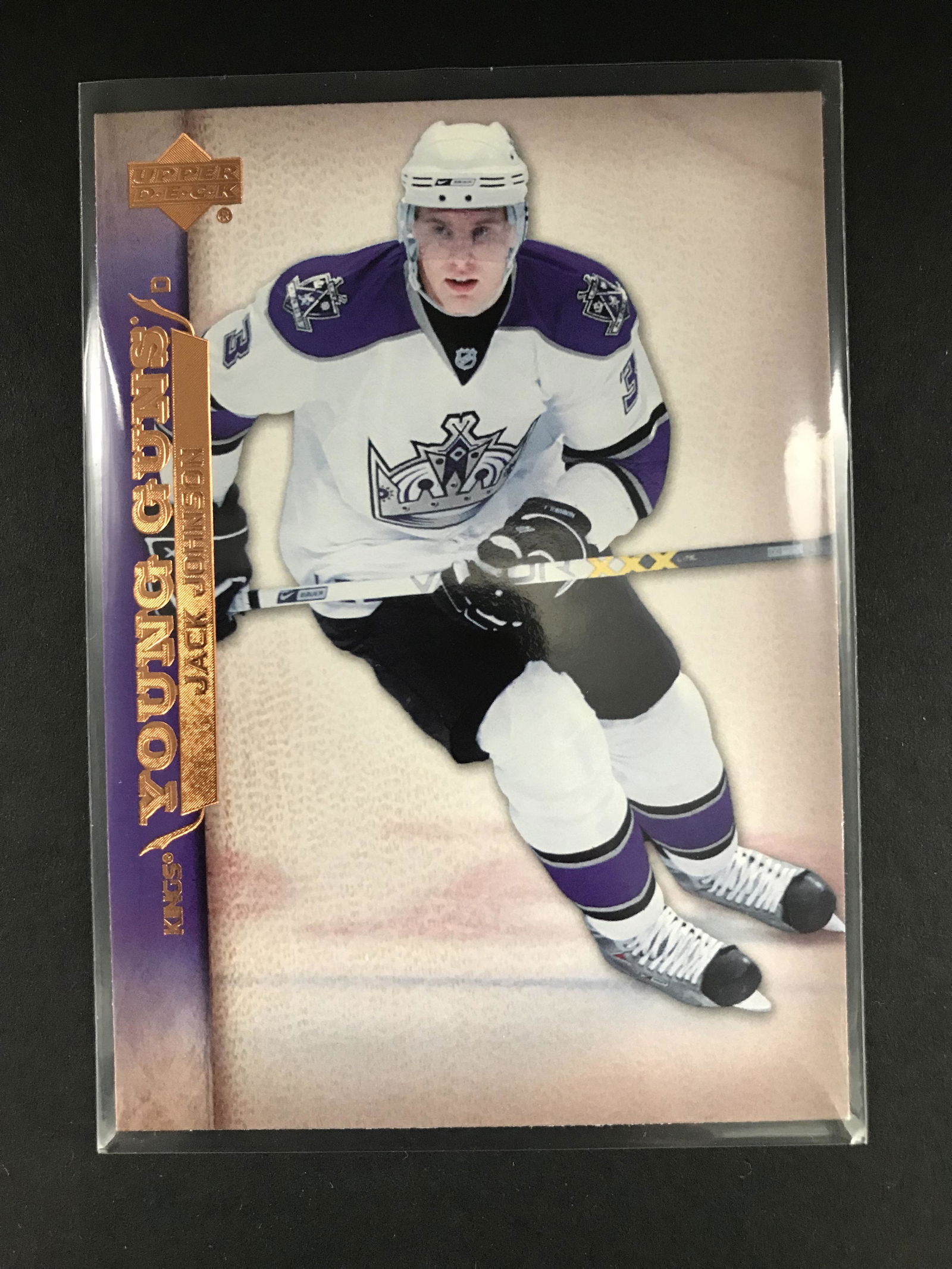 2007-08 UPPER DECK JACK JOHNSON YOUNG GUNS ROOKIE CARD: 2007-08 UPPER DECK JACK JOHNSON YOUNG GUNS ROOKIE CARD