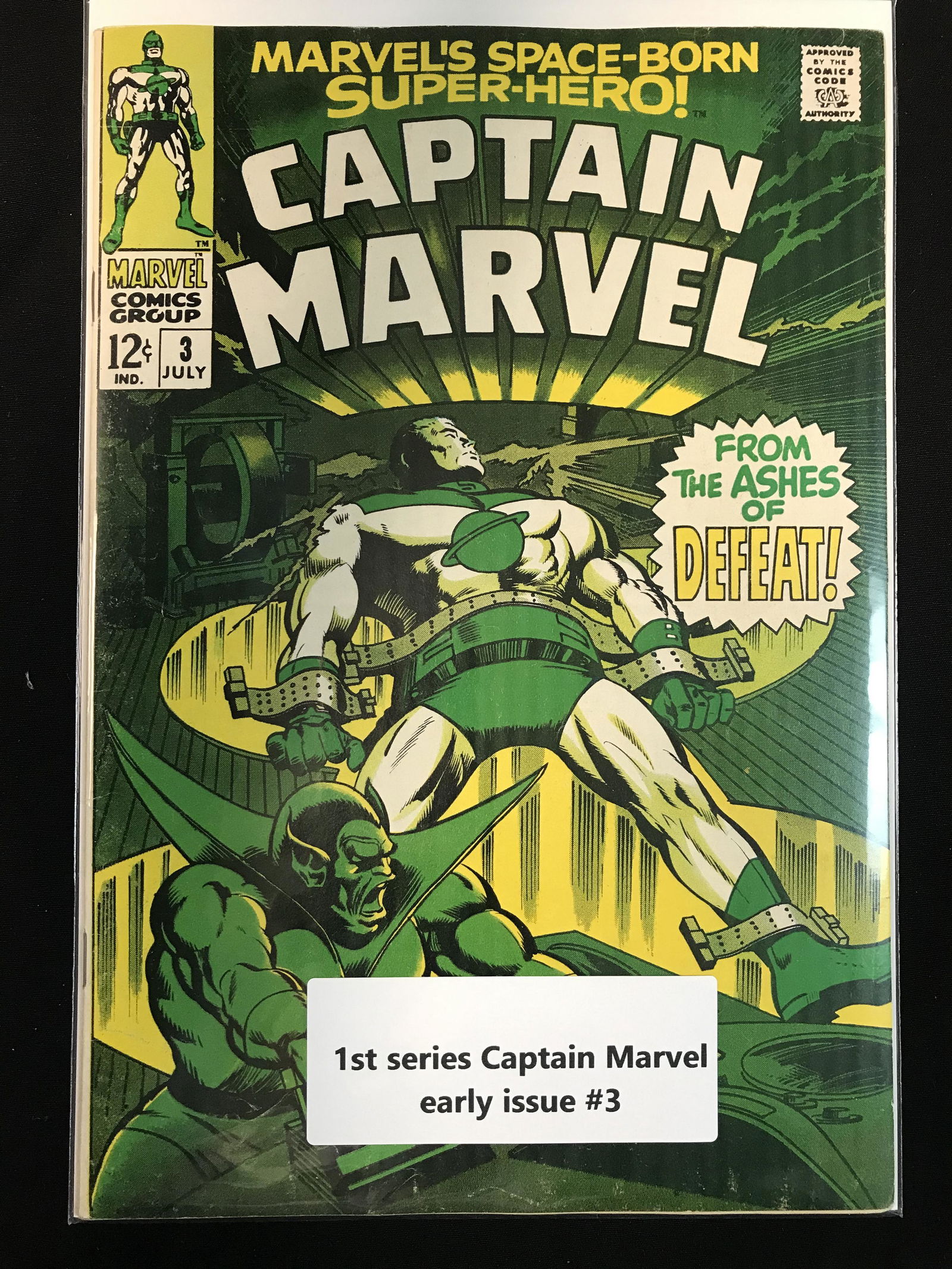 CAPTAIN MARVEL #3  1ST SERIES CAPTAIN MARVEL  (MARVEL COMICS) (1 of 1)