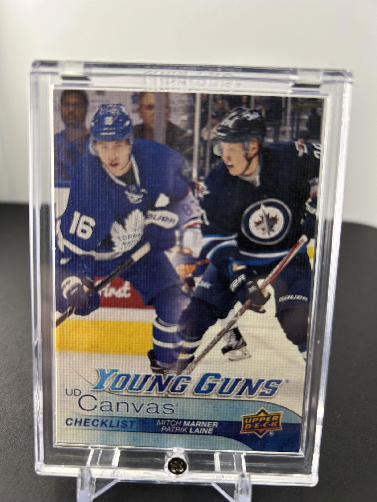 2016-17 UD CANVAS YOUNG GUNS CHECKLIST No.C120 LAINE/MARNER ROOKIE CARD (1 of 2)