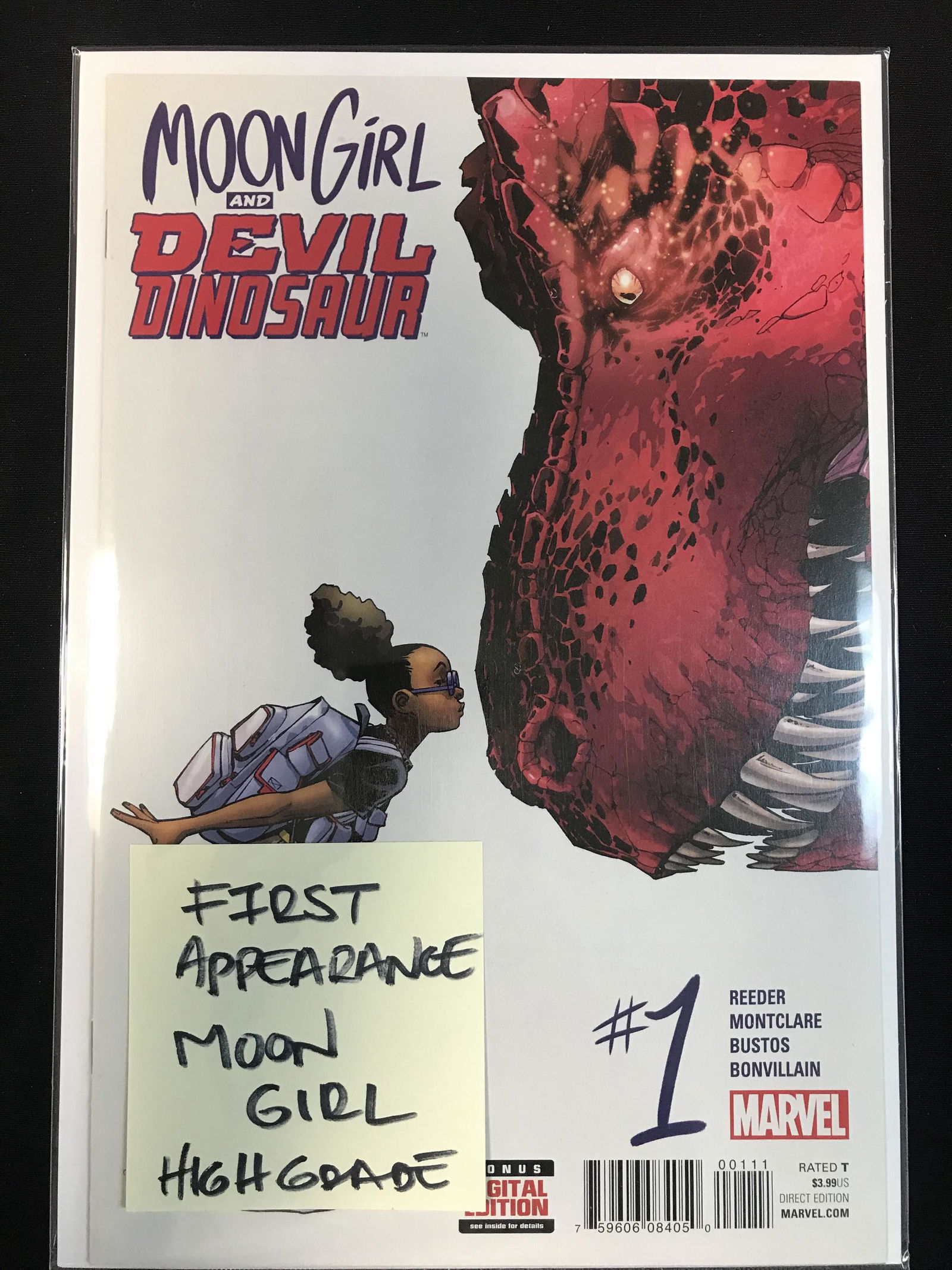 MOON GIRL AND DEVIL DINOSAUR #1 FIRST APP OF MOON GIRL MARVEL COMICS (1 of 1)