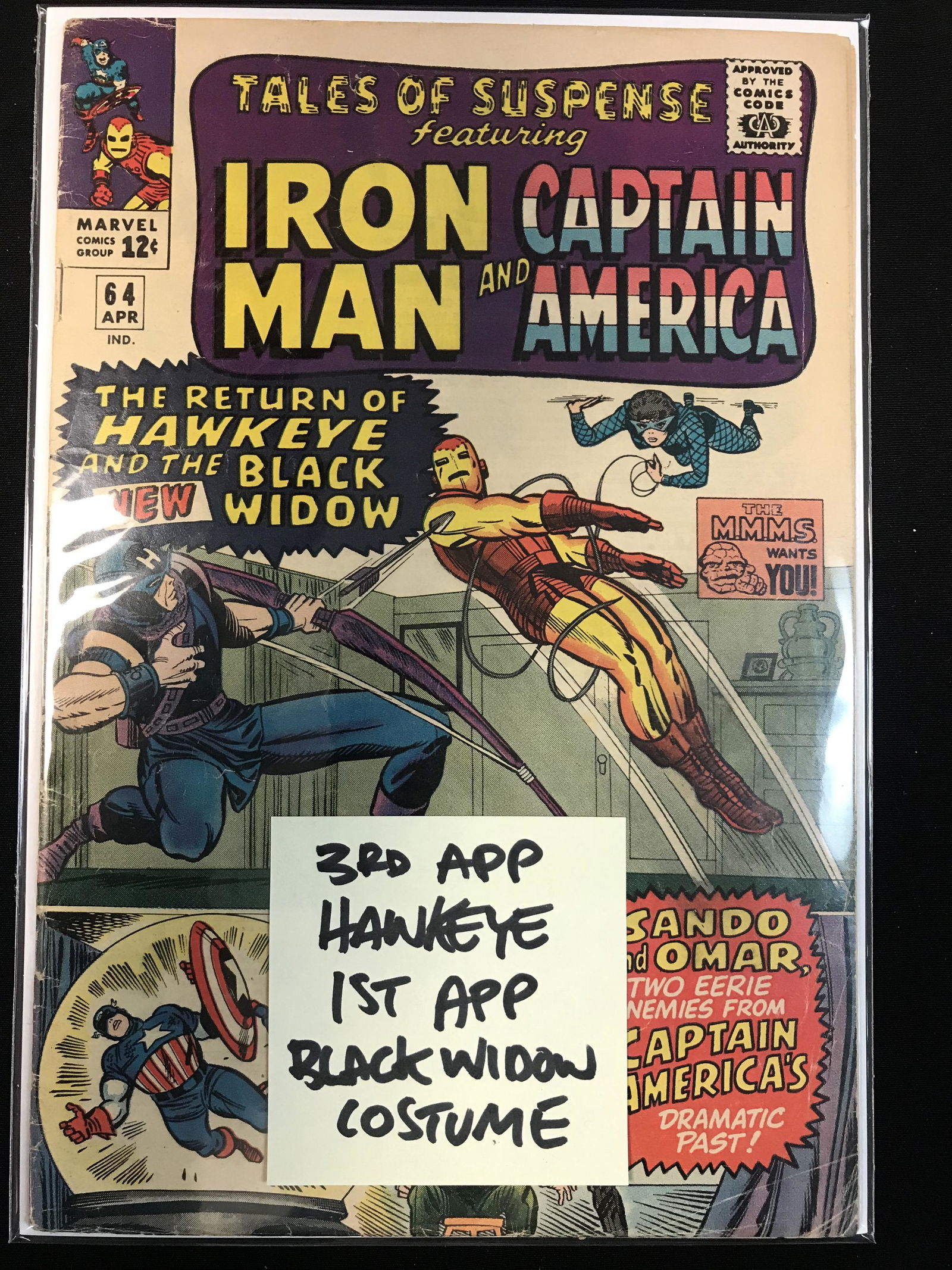 TALES OF SUSPENSE #64 FIRST APP BLACK WIDOW COSTUME  (MARVEL COMICS) (1 of 1)