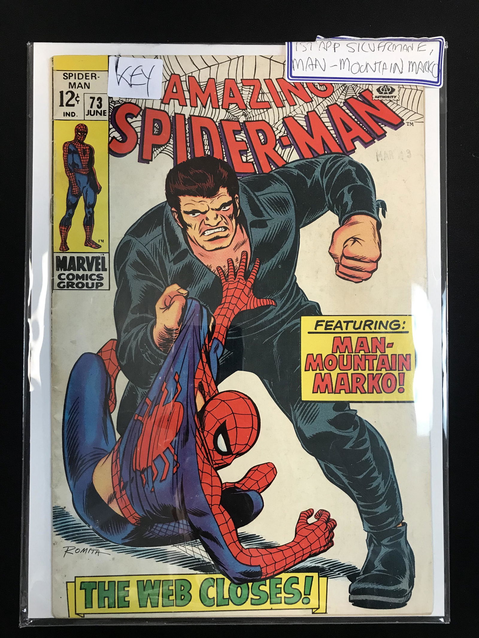 The AMAZING SPIDER-MAN #73 1ST APP OF MAN-MOUNTAIN MARKO (MARVEL COMICS): The AMAZING SPIDER-MAN #73 1ST APP OF MAN-MOUNTAIN MARKO (MARVEL COMICS)