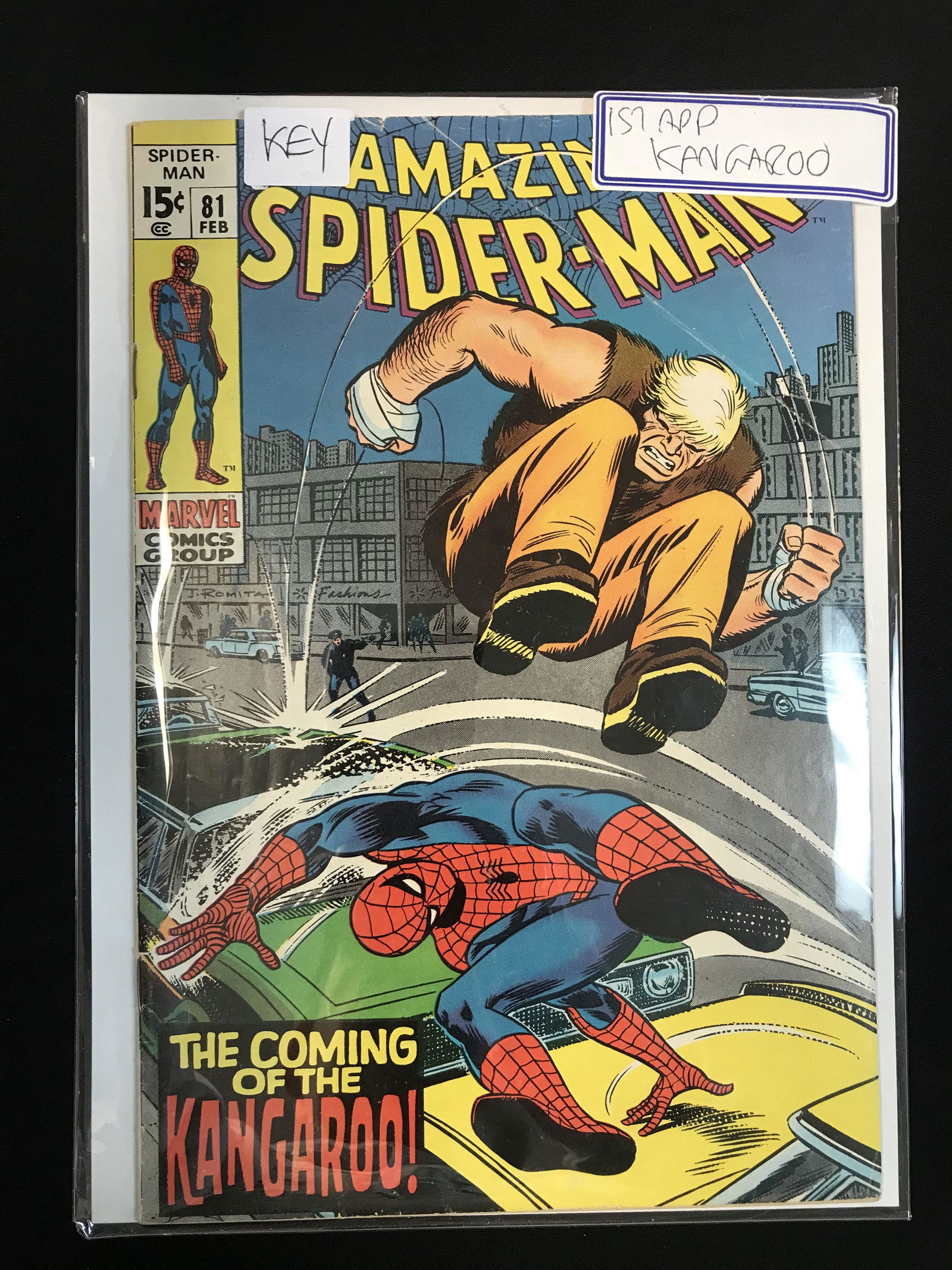 The AMAZING SPIDER-MAN #81 KEY ISSUE 1ST APP OF KANGAROO  (MARVEL COMICS) (1 of 1)