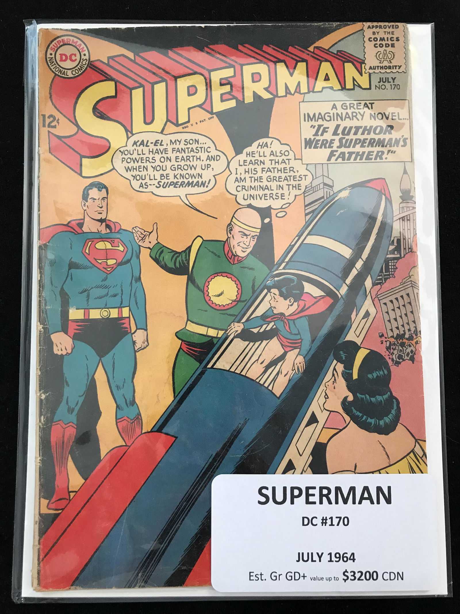DC COMICS SUPERMAN NO.170 (1 of 1)