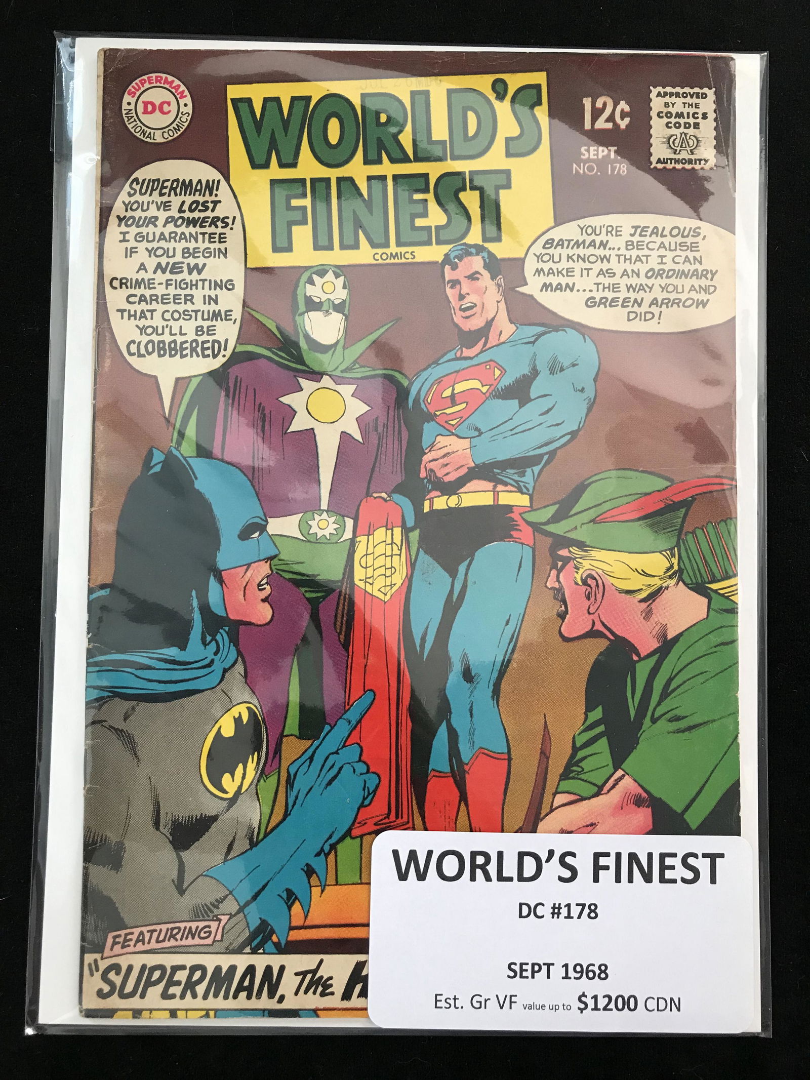 DC COMICS WORLDS FINEST NO.178 (1 of 1)