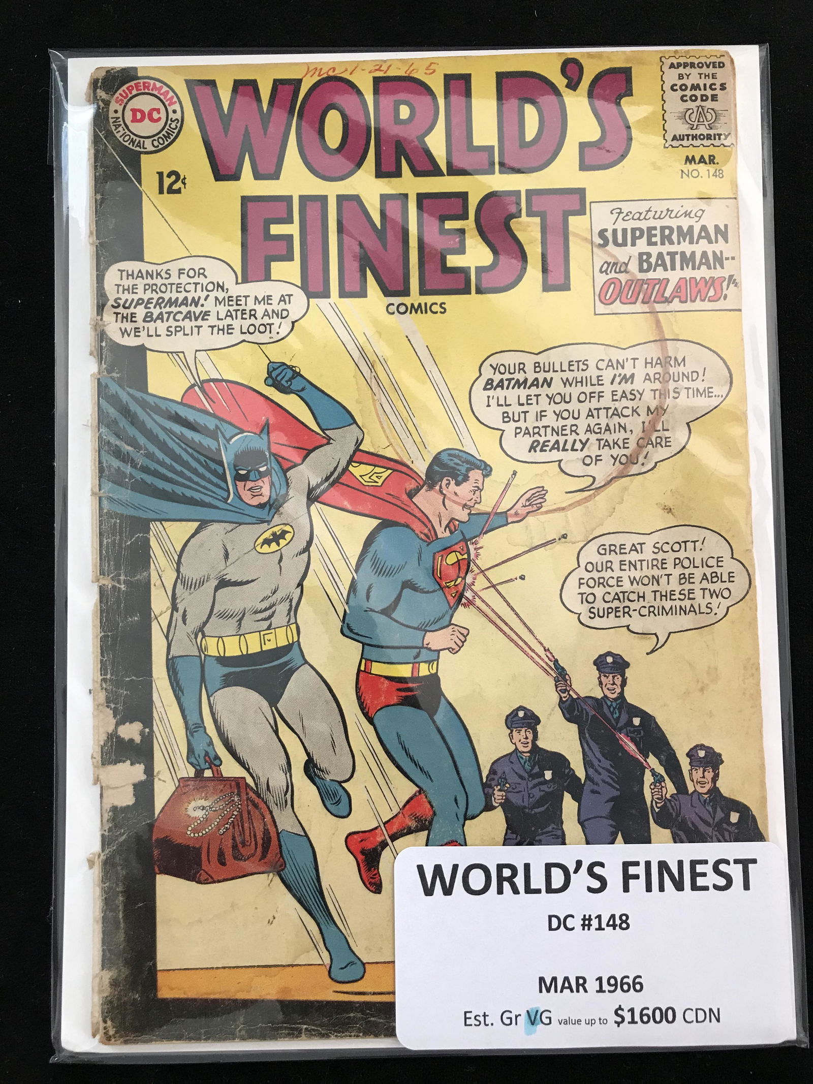 DC COMICS WORLDS FINEST NO.148 (1 of 1)