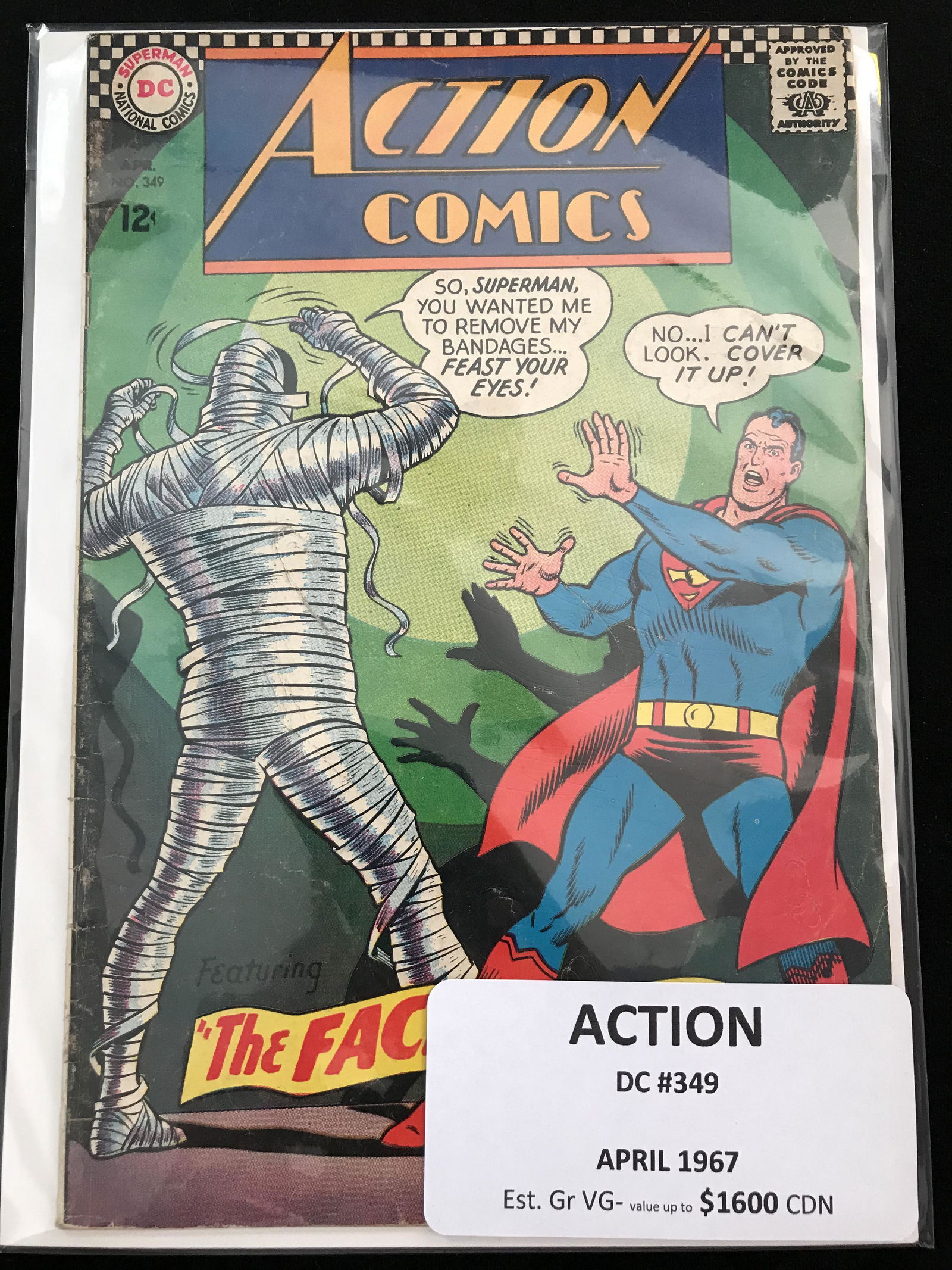 DC ACTION COMICS NO.349 (1 of 1)