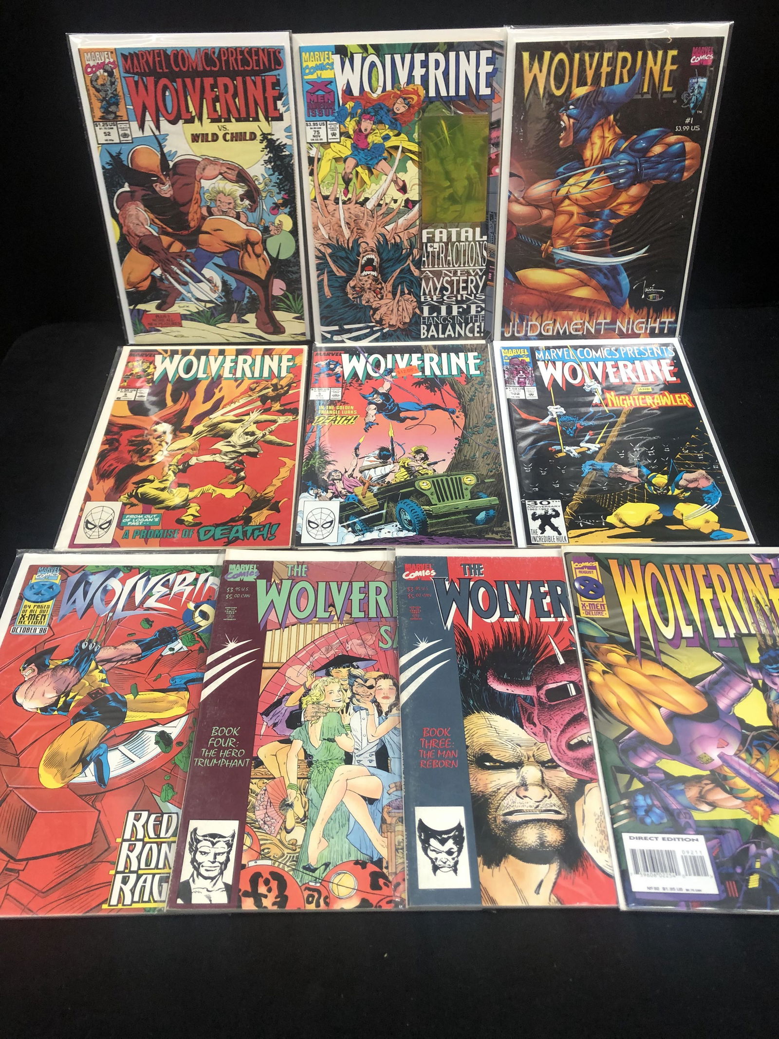 MARVEL COMICS WOLVERINE COMIC BOOK LOT (1 of 1)