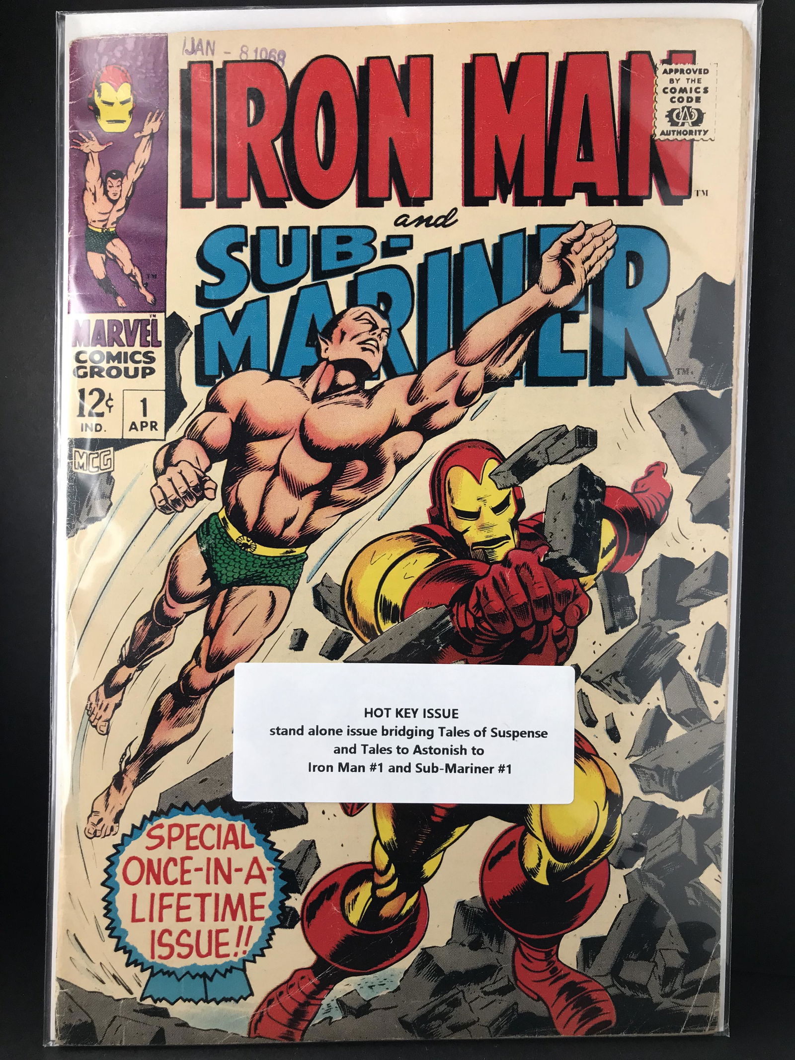 MARVEL COMICS IRON MAN AND IRON MAN AND SUB MARINER NO.1 (1 of 1)