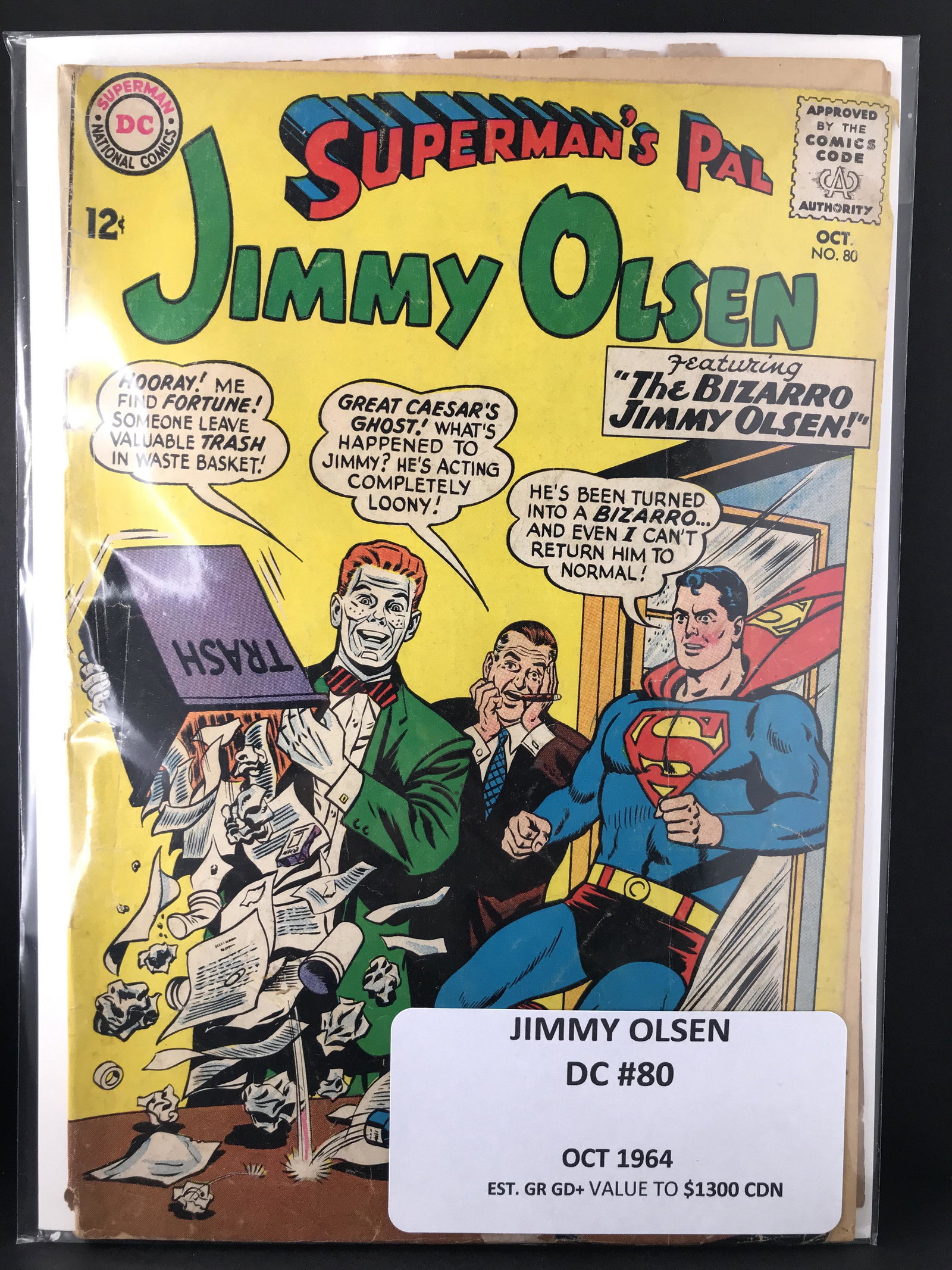 DC COMICS SUPERMANS PAL JIMMY OLSEN #80: DC COMICS SUPERMANS PAL JIMMY OLSEN #80