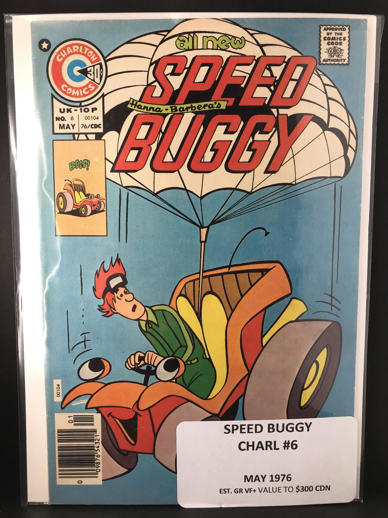 CHARLTON COMICS SPEED BUGGY #6 (1 of 1)