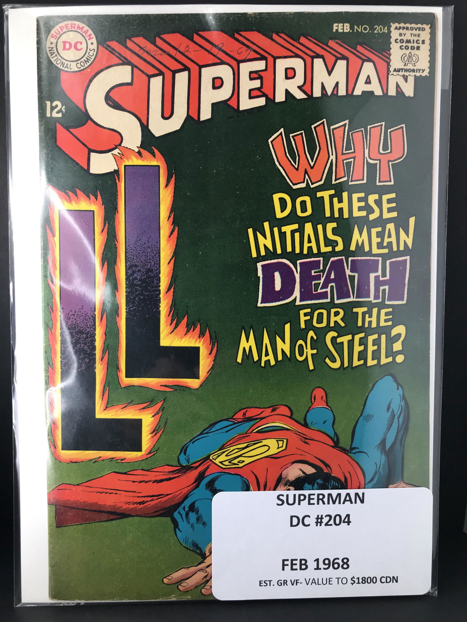 DC COMICS SUPERMAN #204 (1 of 1)