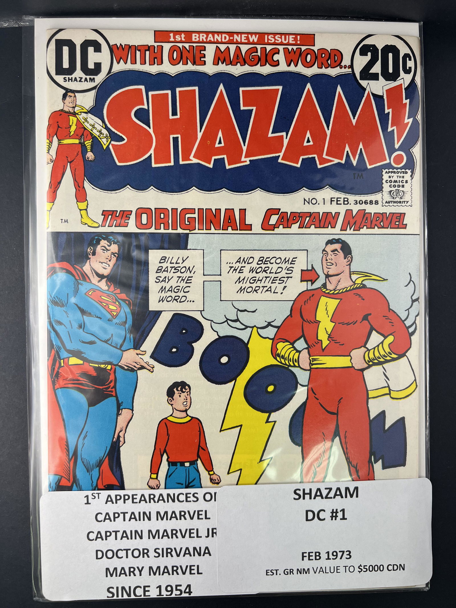 DC COMICS SHAZAM #1 (1 of 1)