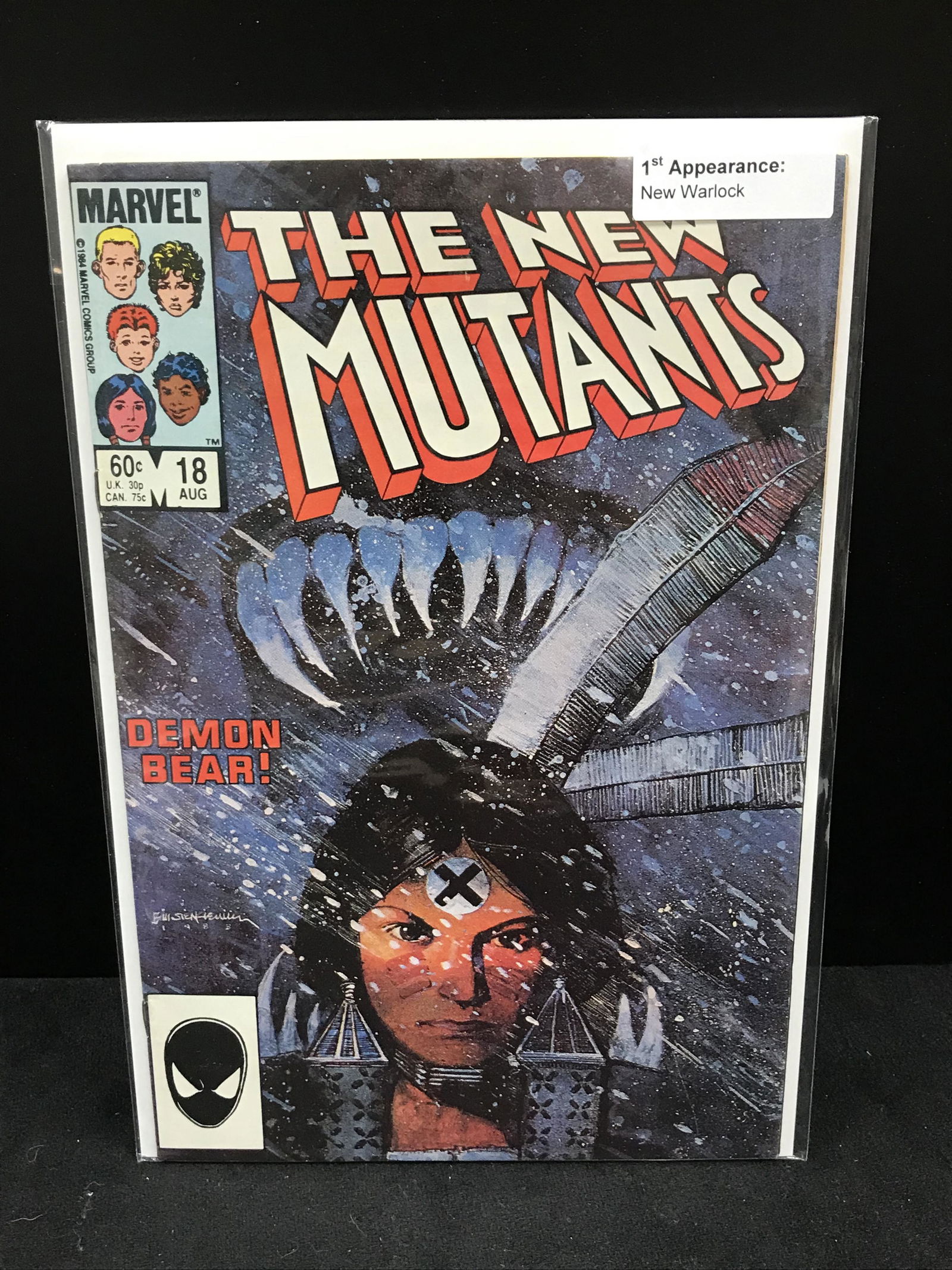 THE NEW MUTANTS #18 1ST APP OF NEW WARLOCK  MARVEL COMICS (1 of 1)