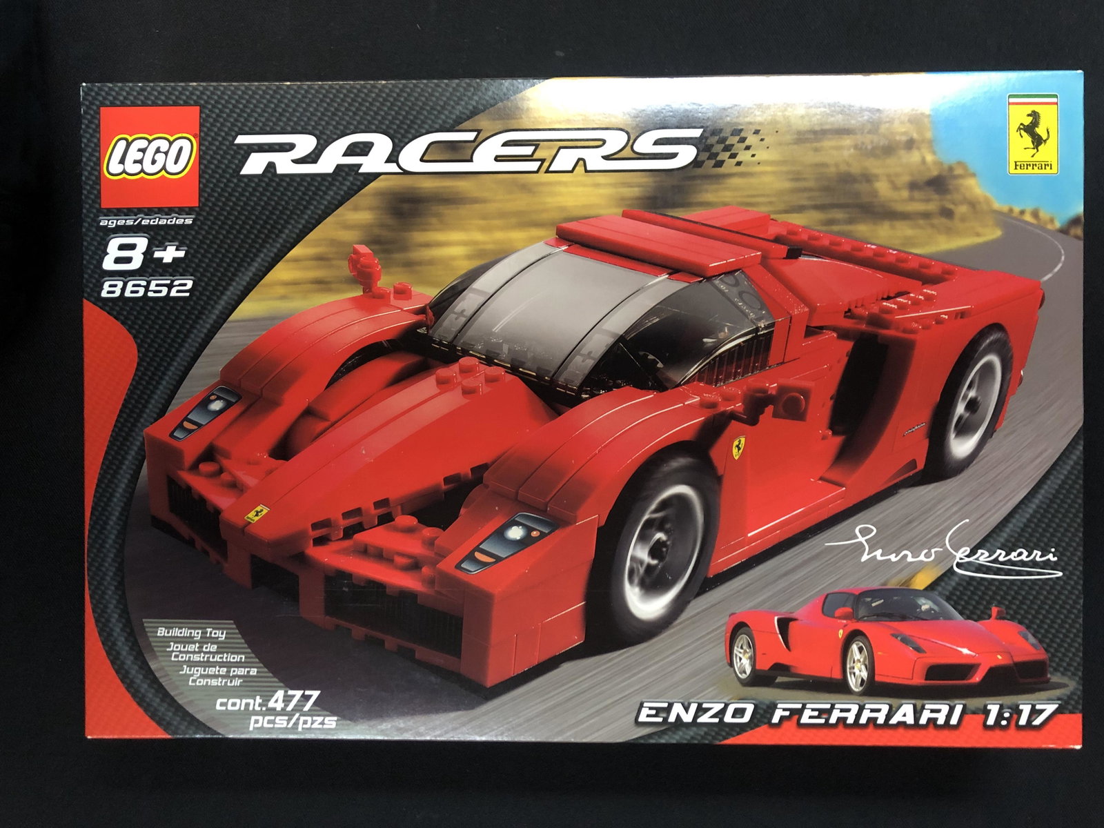 LEGO RACERS 8652 ENZO FERRARI SEALED: LEGO RACERS 8652 ENZO FERRARI SEALED