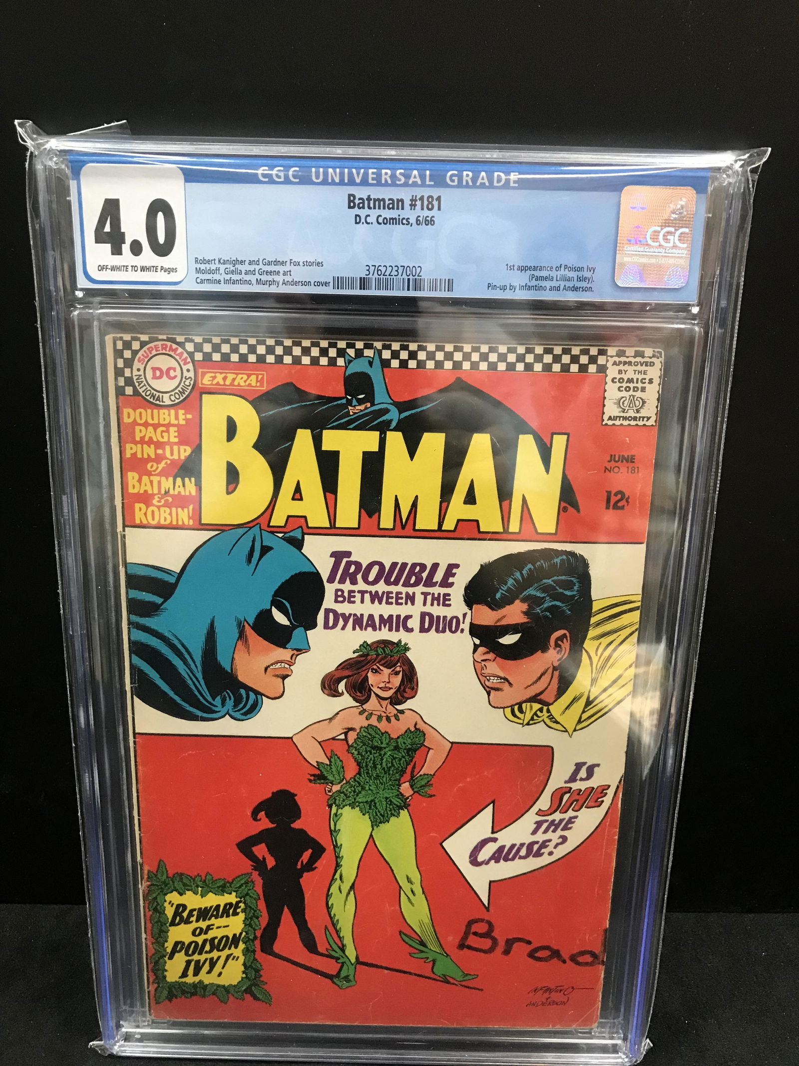 BATMAN #181 CGC GRADED 4.0 (DC COMICS) (1 of 1)