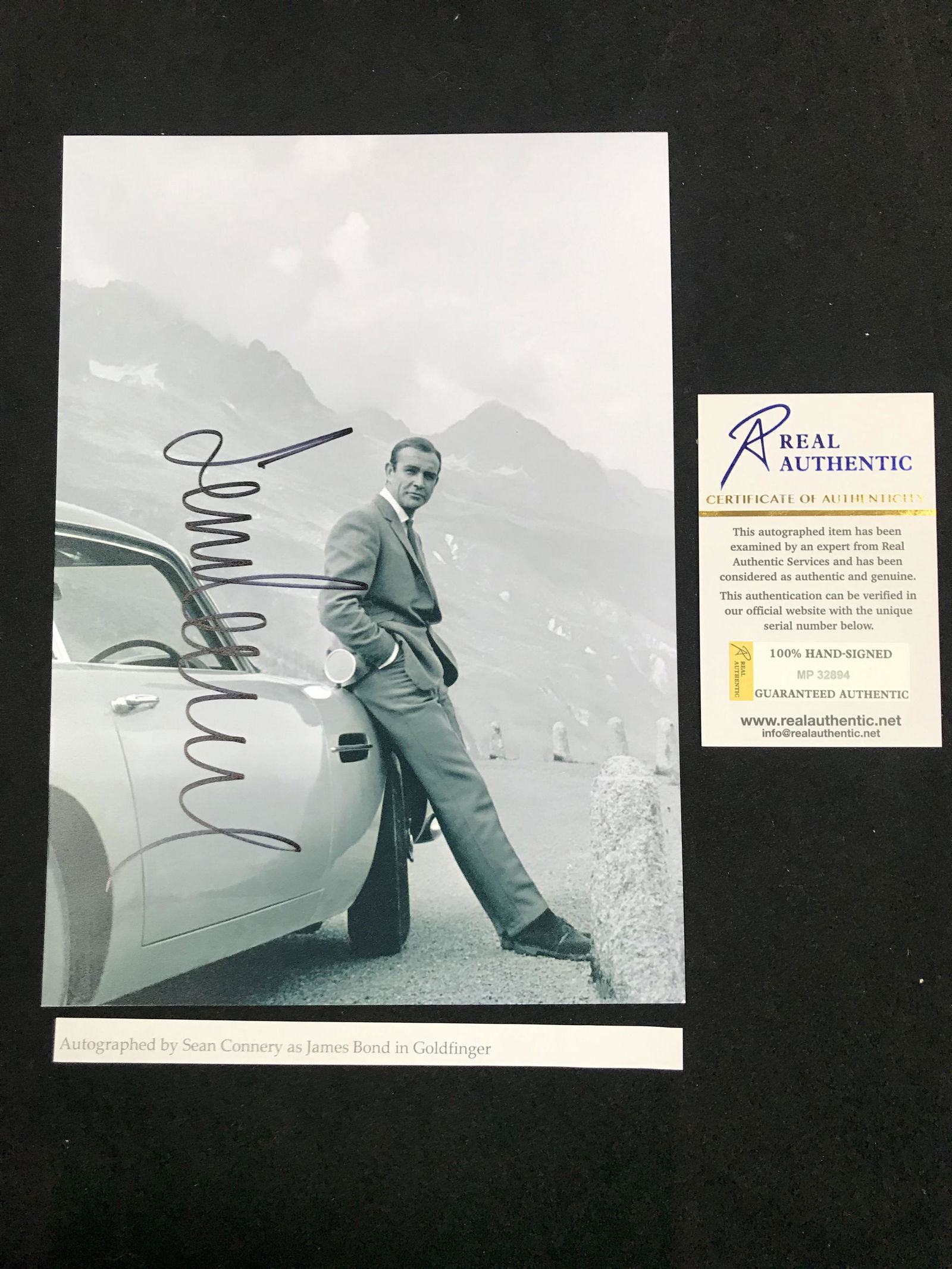 SEAN CONNERY SIGNED JAMES BOND 8 X 10 (RA COA) (1 of 1)