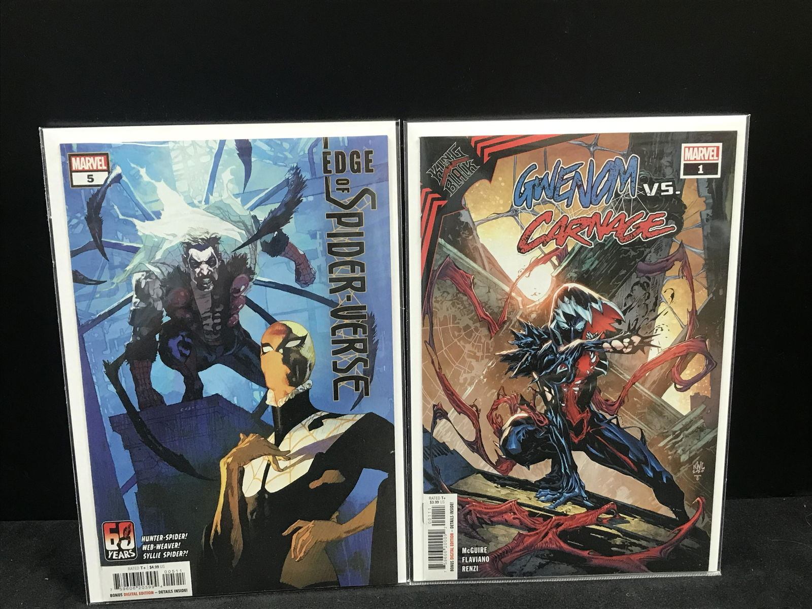 EDGE OF SPIDER-VERSE #5 AND GWENOM VS CARNAGE #1 (MARVEL COMICS) (1 of 1)