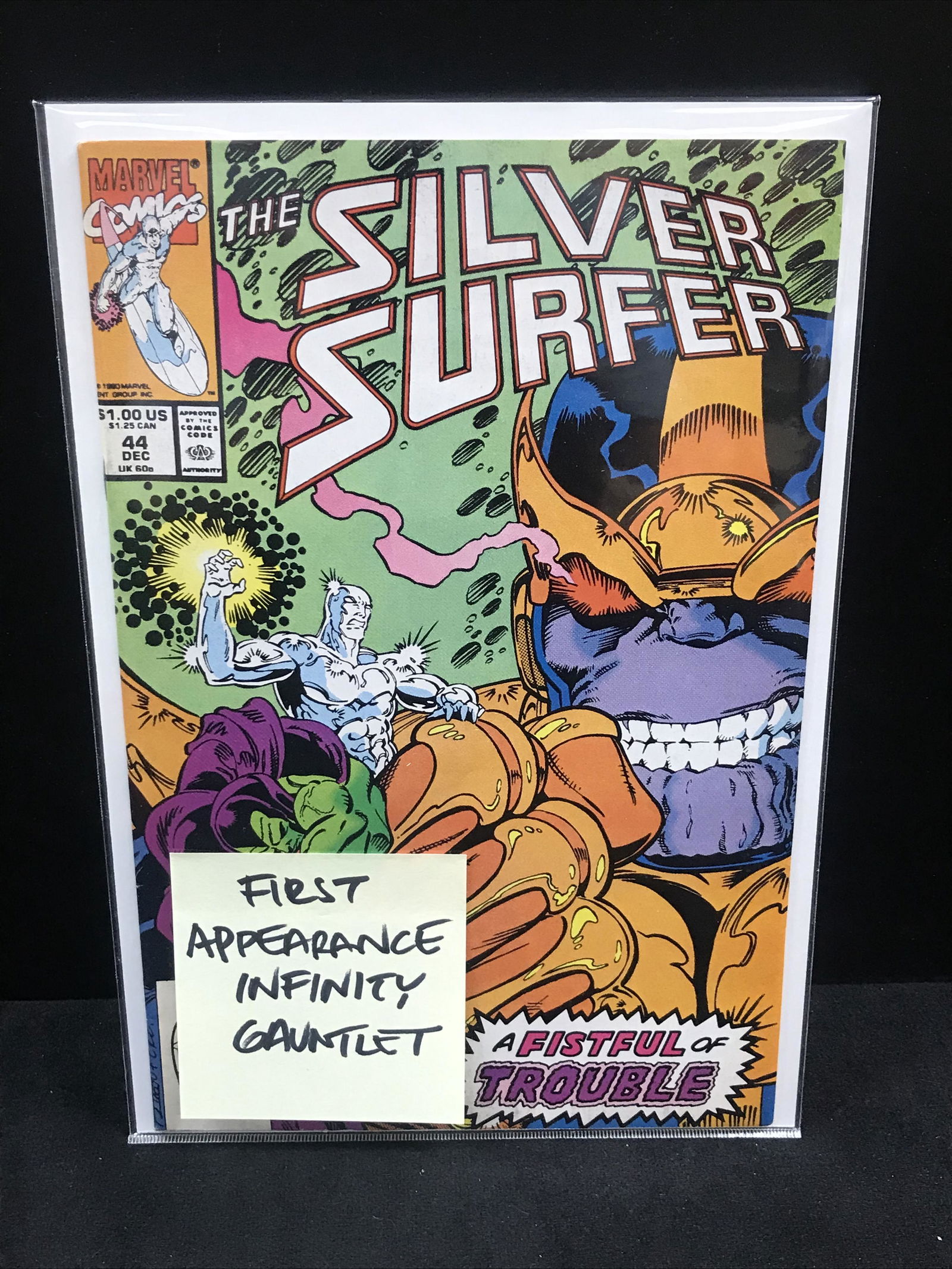 SILVER SURFER #44 1ST APP INFINITY GAUNTLET  (MARVEL COMICS) (1 of 1)