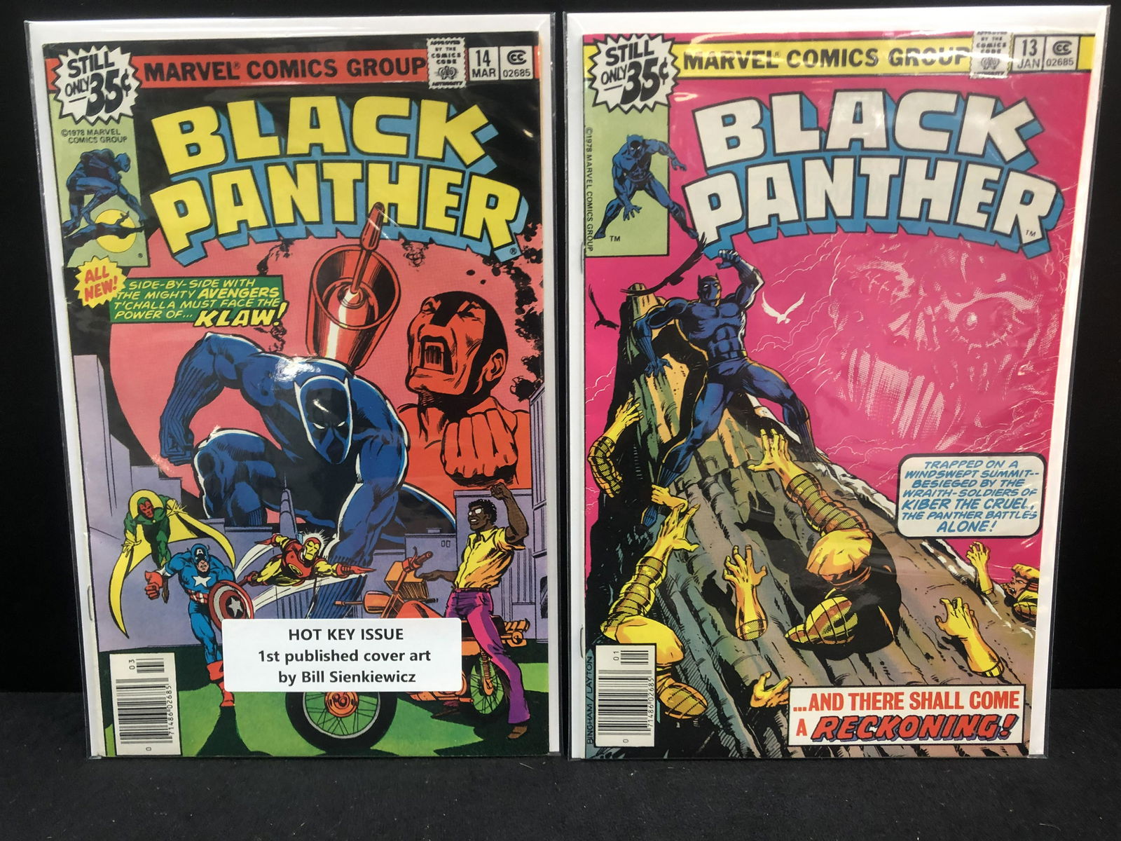 MARVEL COMICS BLACK PANTHER COMIC BOOK LOT (13 AND 14) (1 of 1)