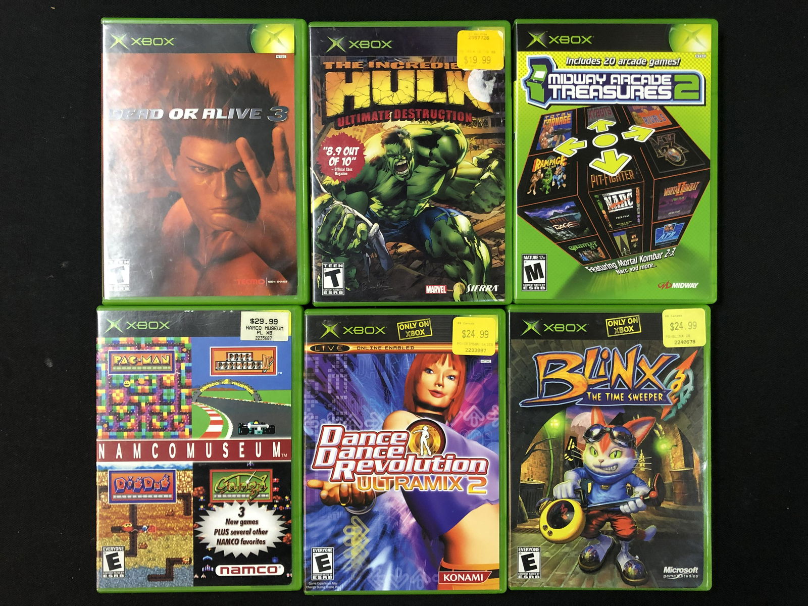 VARIOUS XBOX VIDEO GAME LOT (1 of 1)