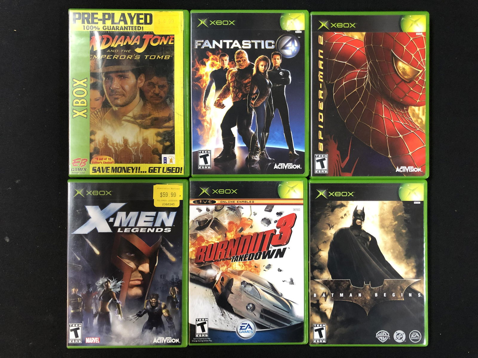 VARIOUS XBOX VIDEO GAME LOT (1 of 1)