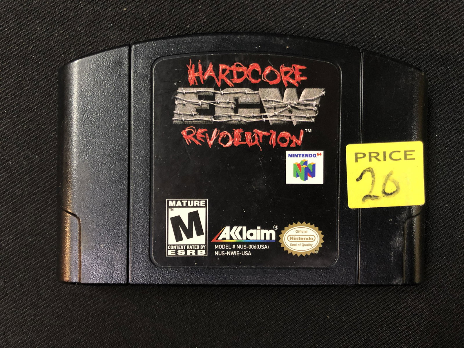 NINTENDO 64 HARDCORE ECW REVOLUTION VIDEO GAME: NINTENDO 64 HARDCORE ECW REVOLUTION VIDEO GAME