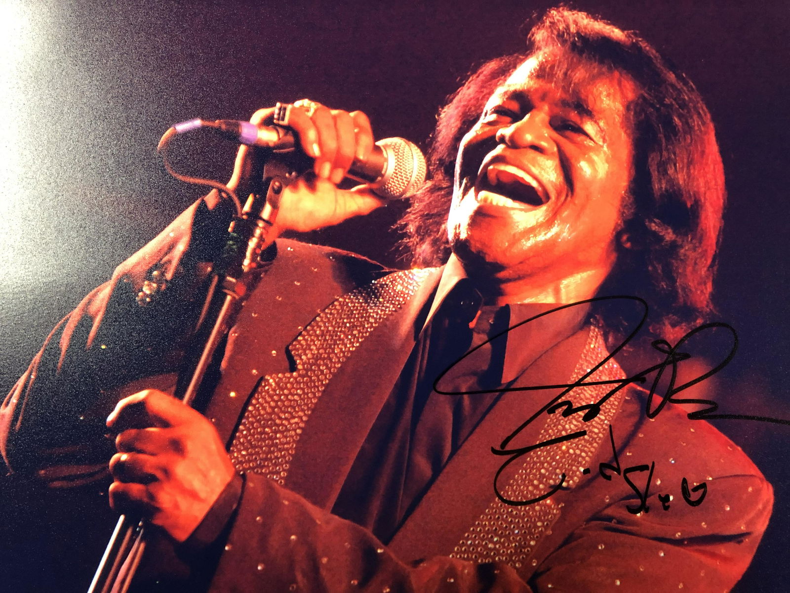 JAMES BROWN SIGNED 8X10 PHOTO (RA COA) (1 of 2)