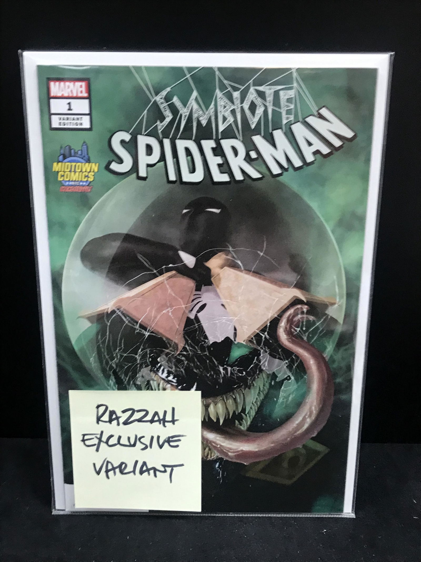 MARVEL COMICS SYMBIOTE SPIDER-MAN NO.1 (RAZZAH EXCLUSIVE VARIANT) (1 of 1)