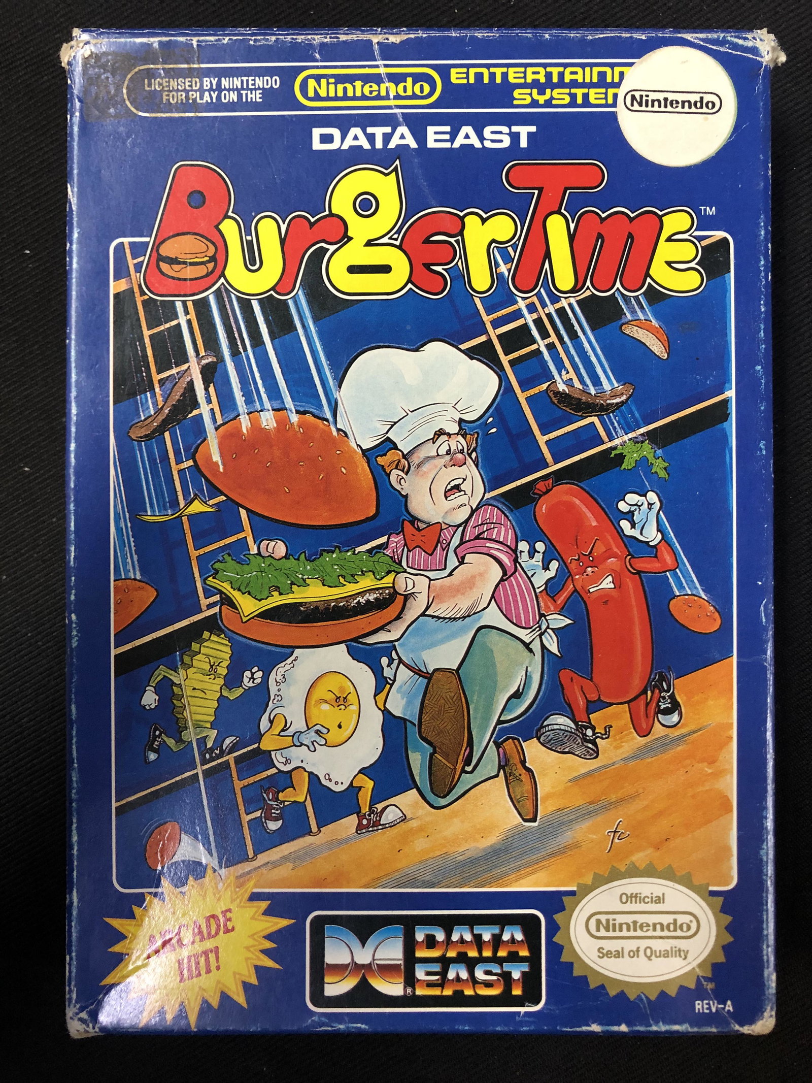 NINTENDO DATA EAST BURGER TIME VIDEO GAME: NINTENDO DATA EAST BURGER TIME VIDEO GAME