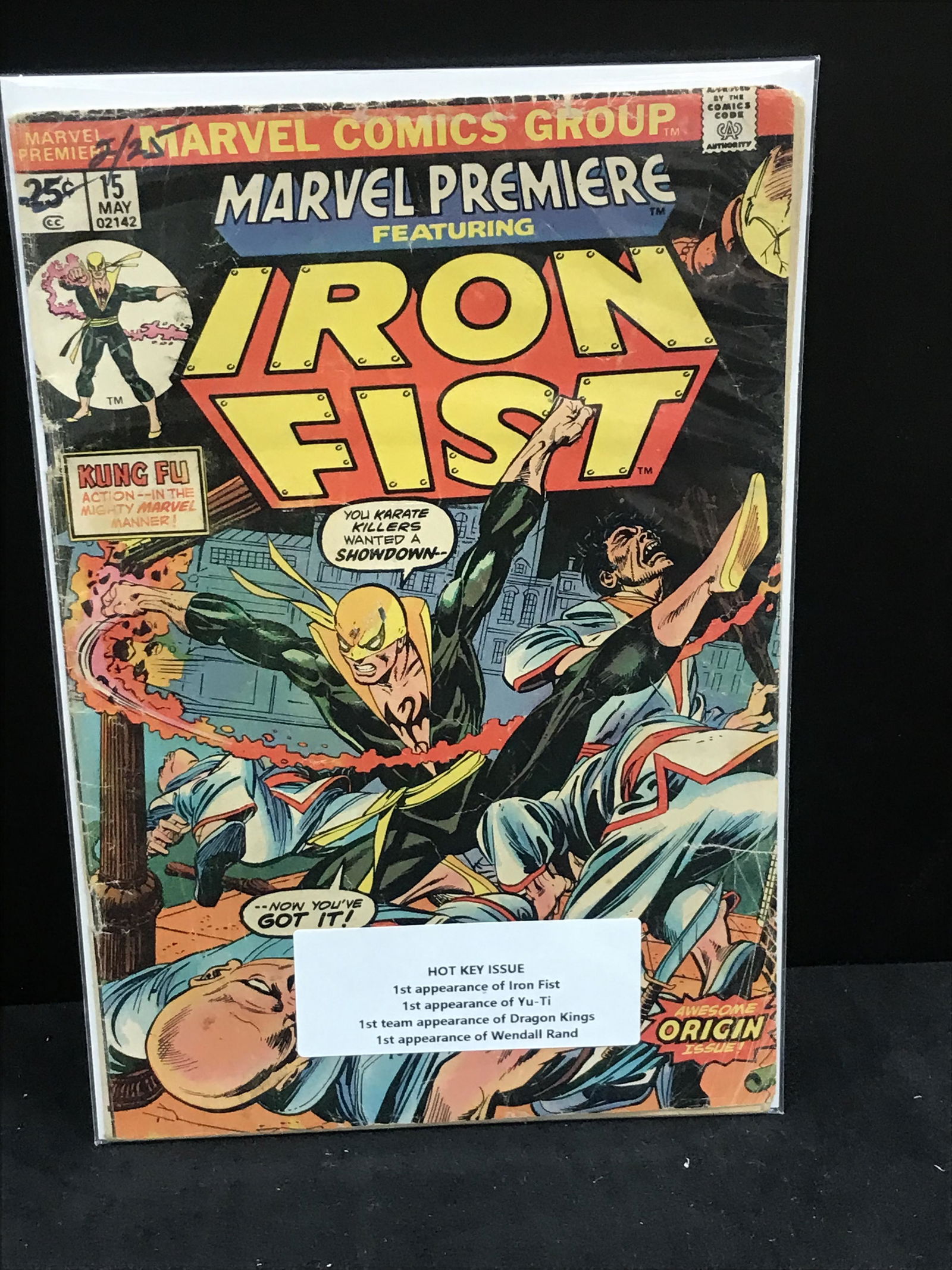 MARVEL COMICS MARVEL PREMIERE IRON FIST NO.15 (FIRST APPEARANCE OF IRON FIST): MARVEL COMICS MARVEL PREMIERE IRON FIST NO.15 (FIRST APPEARANCE OF IRON FIST)
