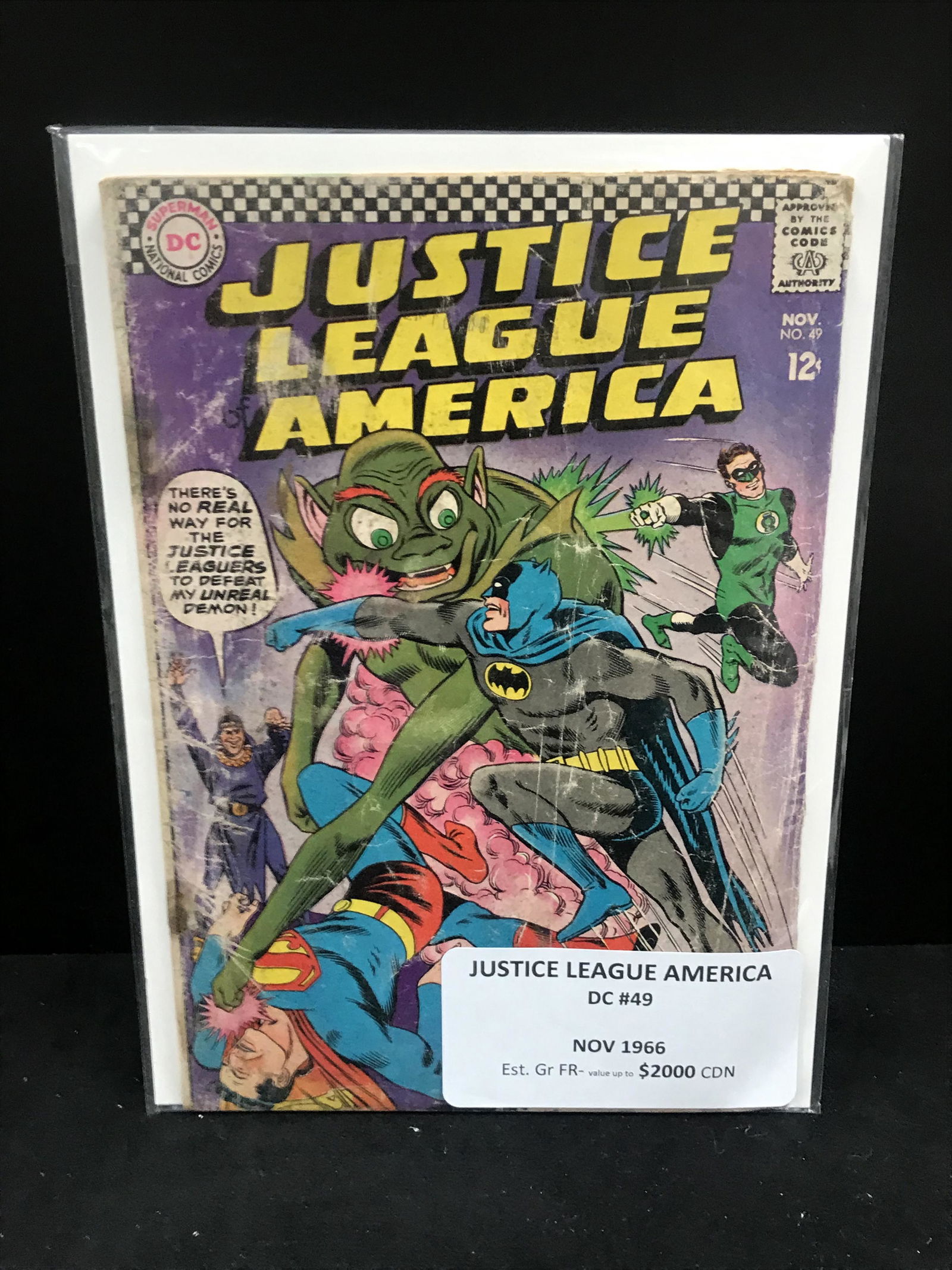 MARVEL COMICS JUSTICE LEAGUE AMERICA NO.49 (1 of 1)