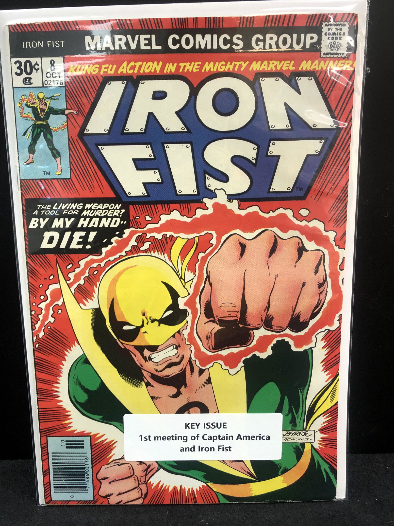 MARVEL COMICS IRON FIST NO.8 (FIRST MEETING OF CAPTAIN AMERICA AND IRON FIST) (1 of 1)