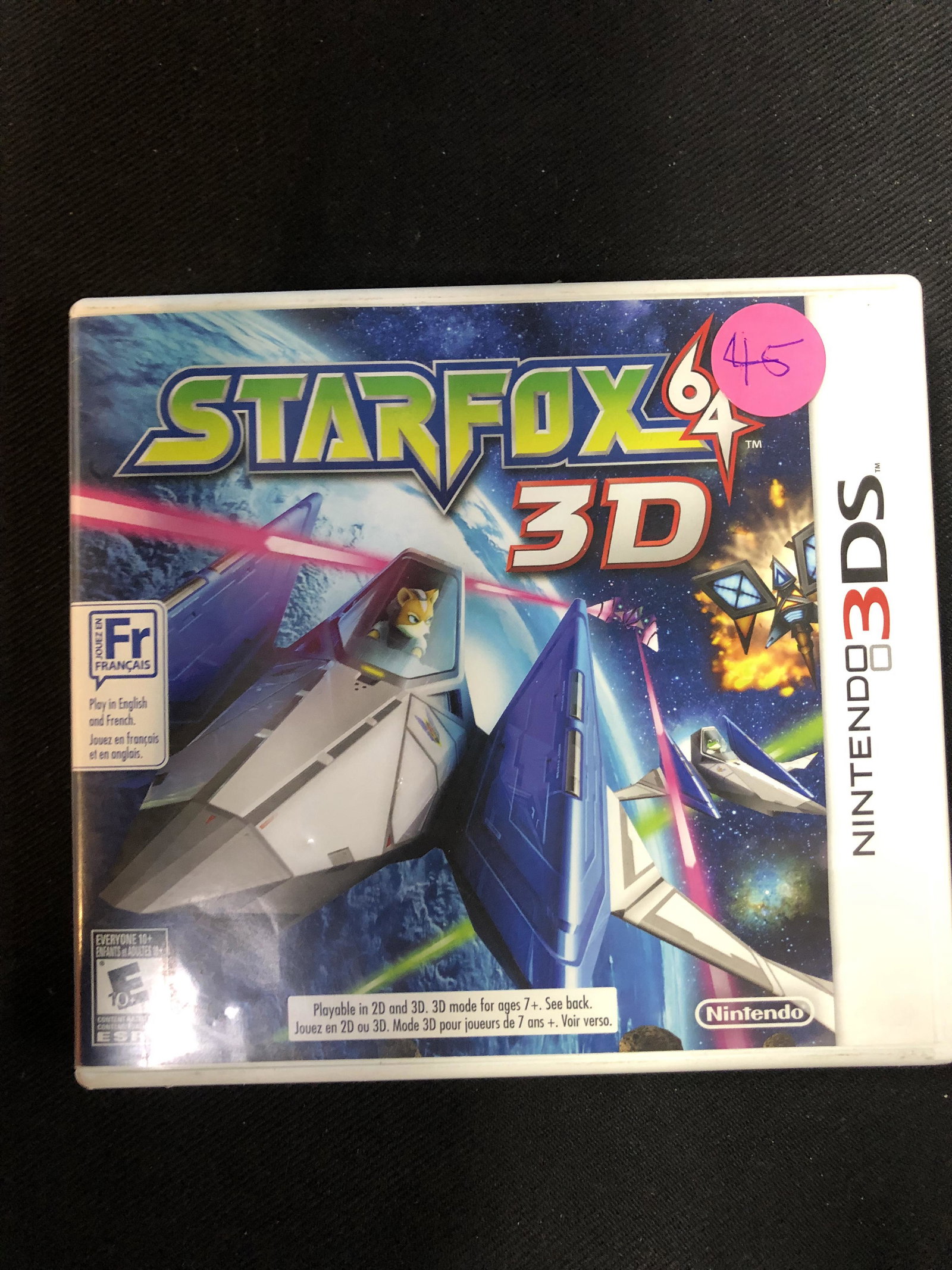 NINTENDO 3DS STAR FOX 64 VIDEO GAME: NINTENDO 3DS STAR FOX 64 VIDEO GAME