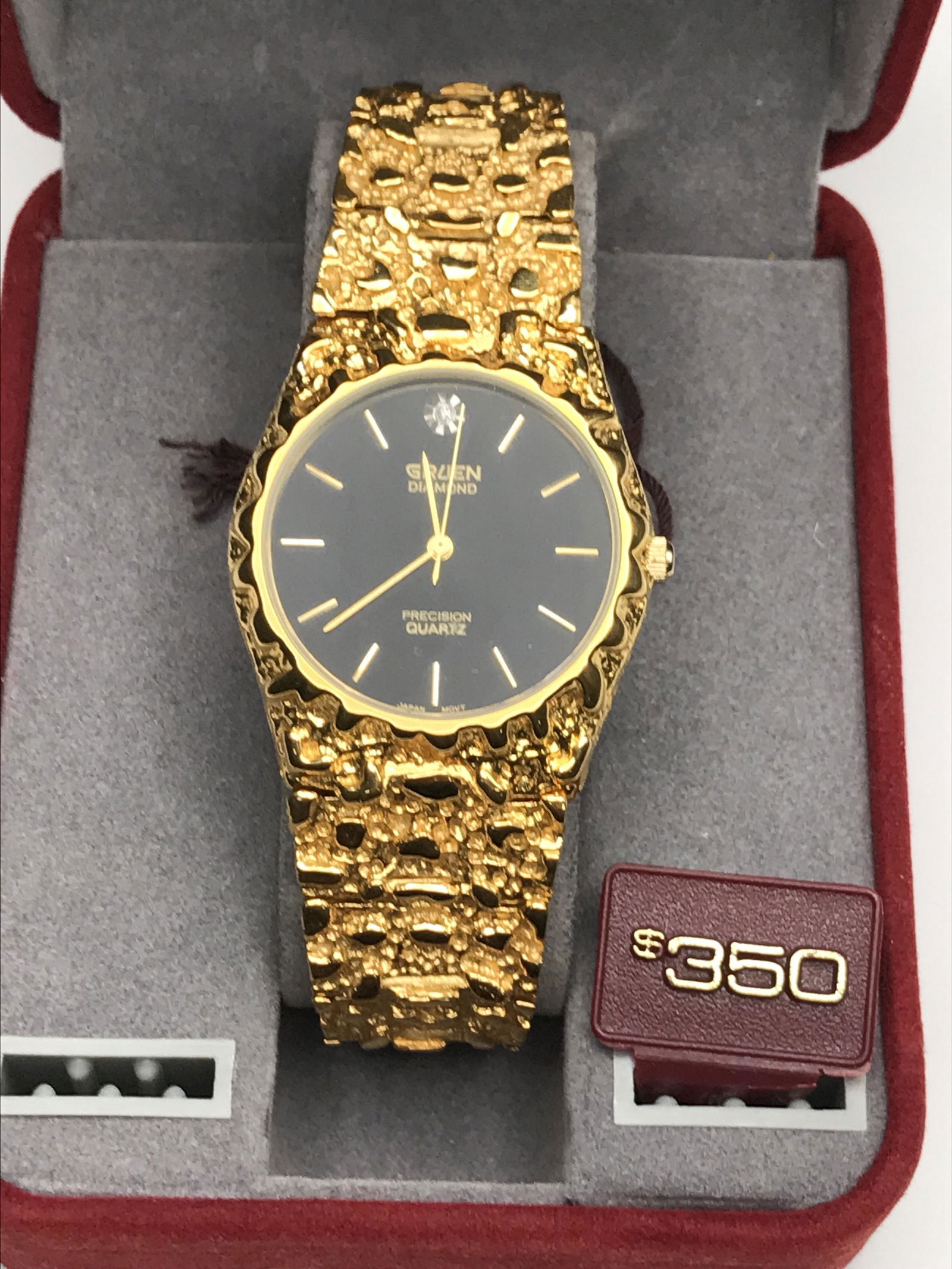 MENS GRUEN DIAMOND WATCH NEW IN BOX (1 of 4)