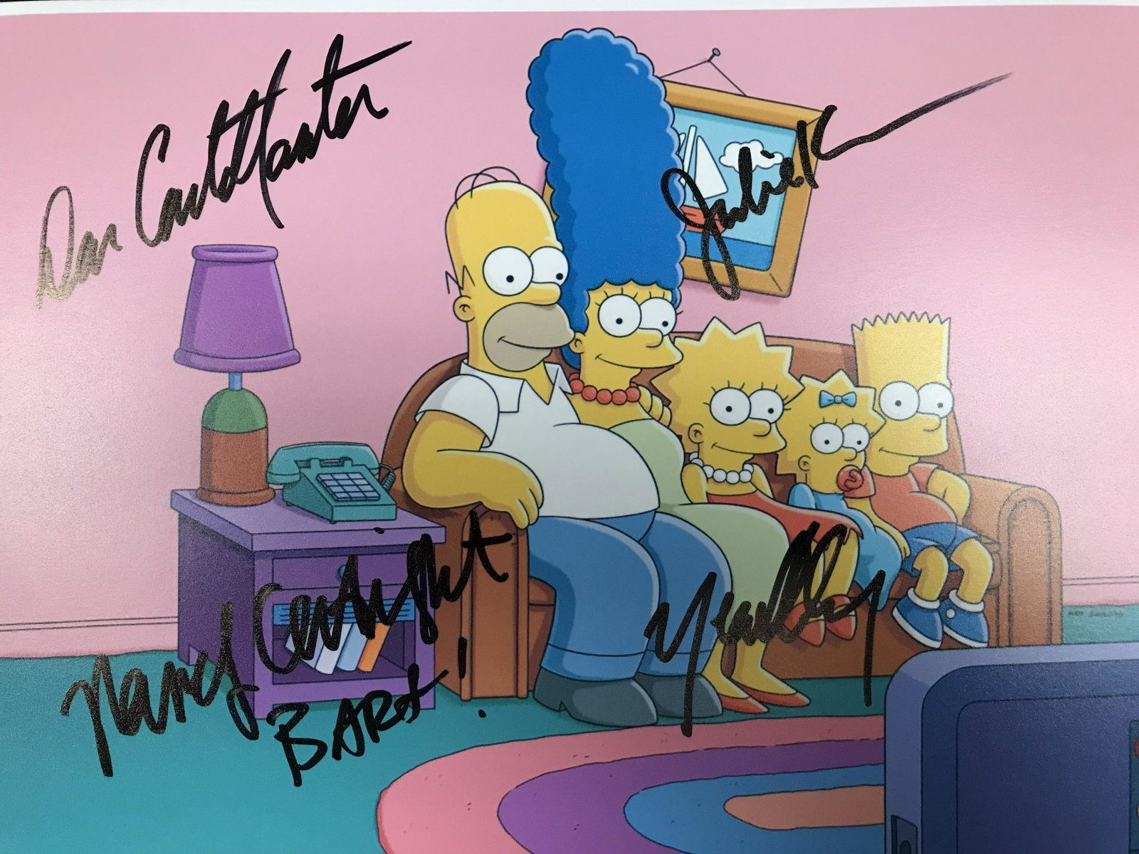 THE SIMPSONS CAST SIGNED 8 X 10 (RA COA): THE SIMPSONS CAST SIGNED 8 X 10 (RA COA)