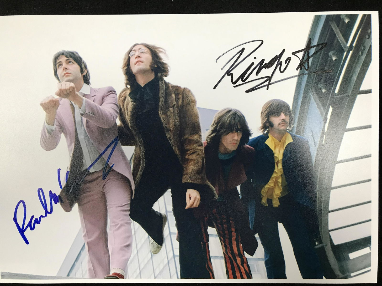 PAUL MCCARTNEY AND RINGO STARR SIGNED THE BEATLES 8 X 10 (RA COA) (1 of 2)