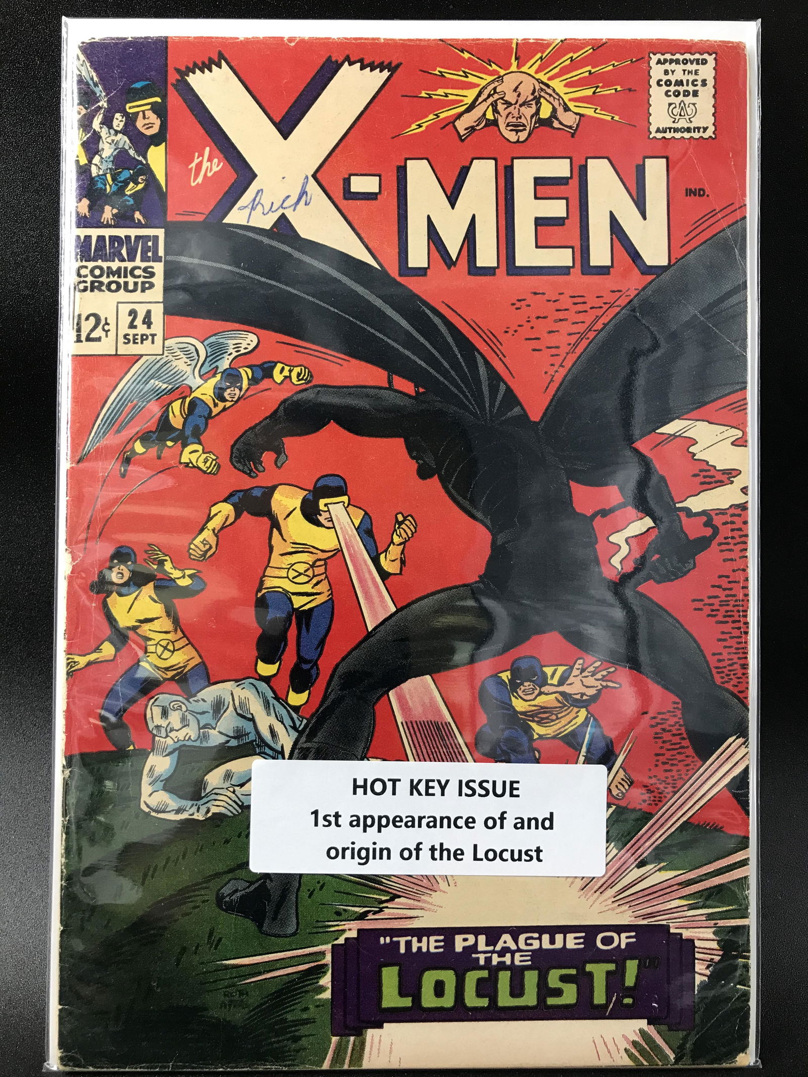 X-MEN #24  KEY ISSUE 1ST APP OF LOCUST   (MARVEL COMICS) (1 of 1)