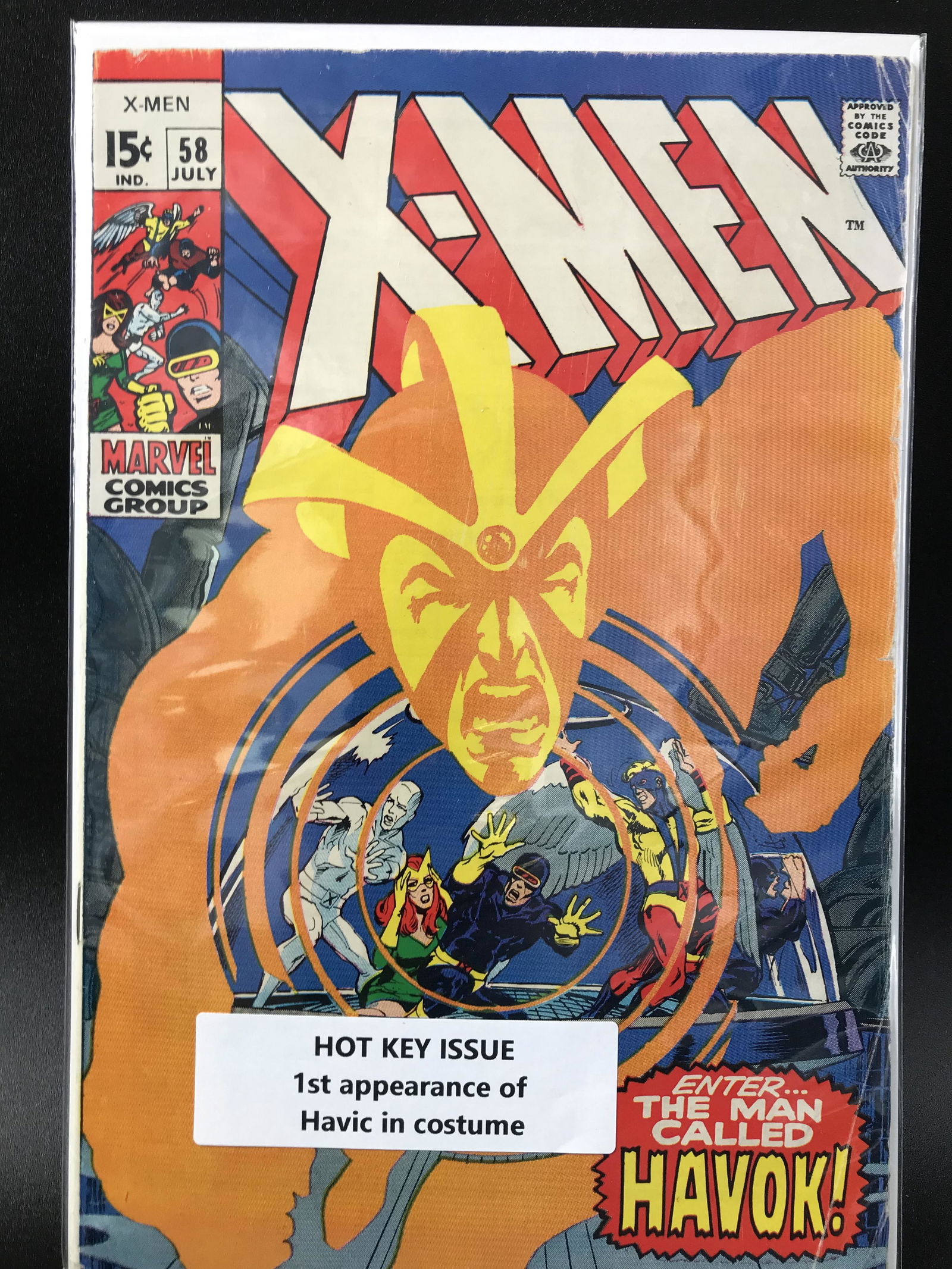 X-MEN #58  KEY ISSUE 1ST APP OF HAVIC IN COSTUME   (MARVEL COMICS) (1 of 1)