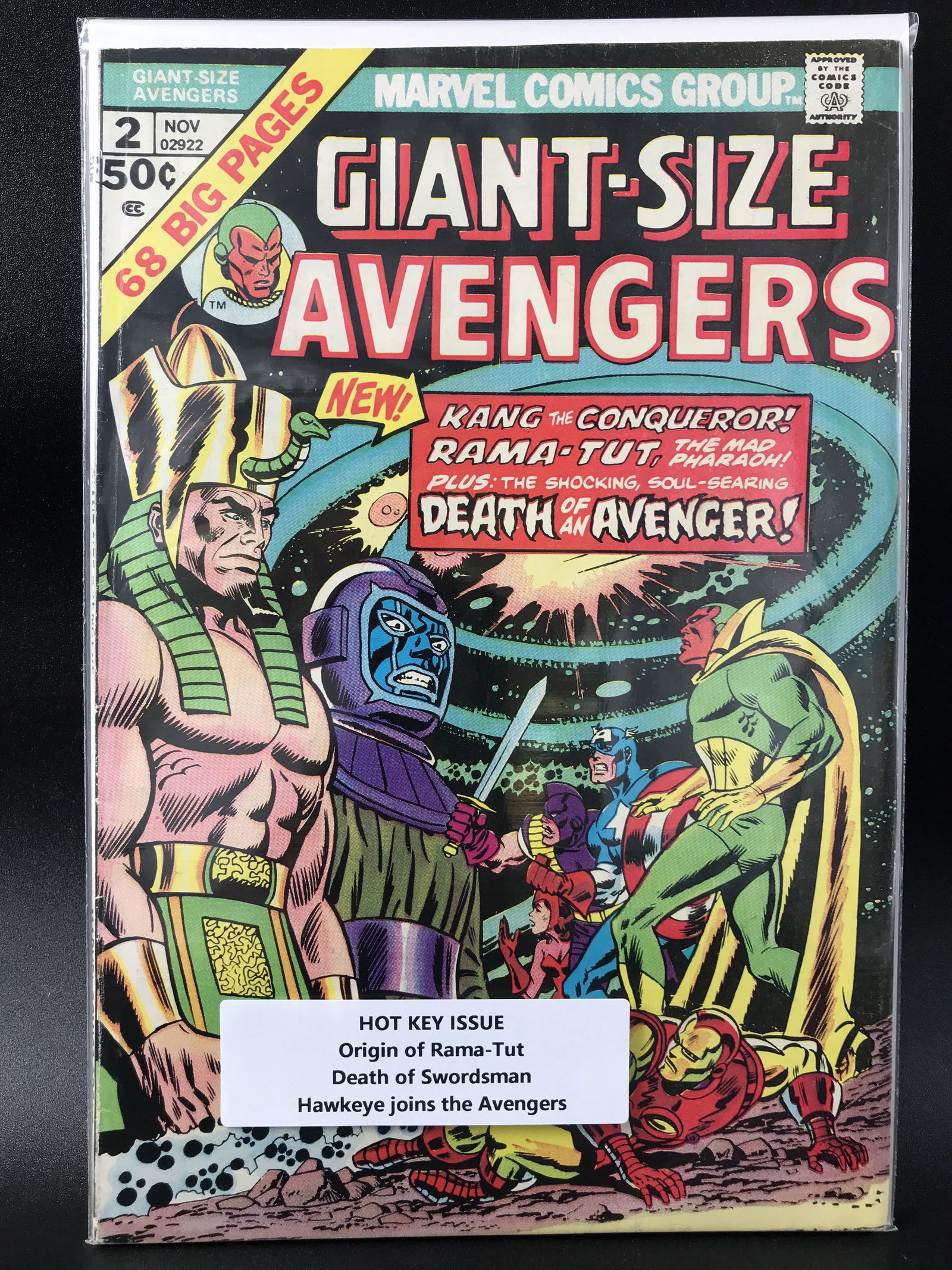 MARVEL COMCIS GIANT SIZE AVENGERS NO.2 (BIG KEY ISSUE) (1 of 1)