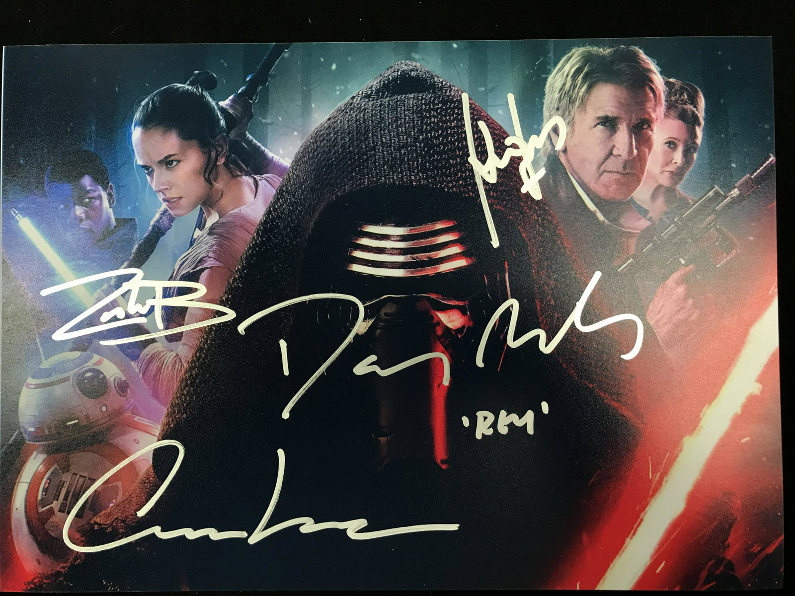 STAR WARS CAST SIGNED 8 X 10 (RA COA): STAR WARS CAST SIGNED 8 X 10 (RA COA)